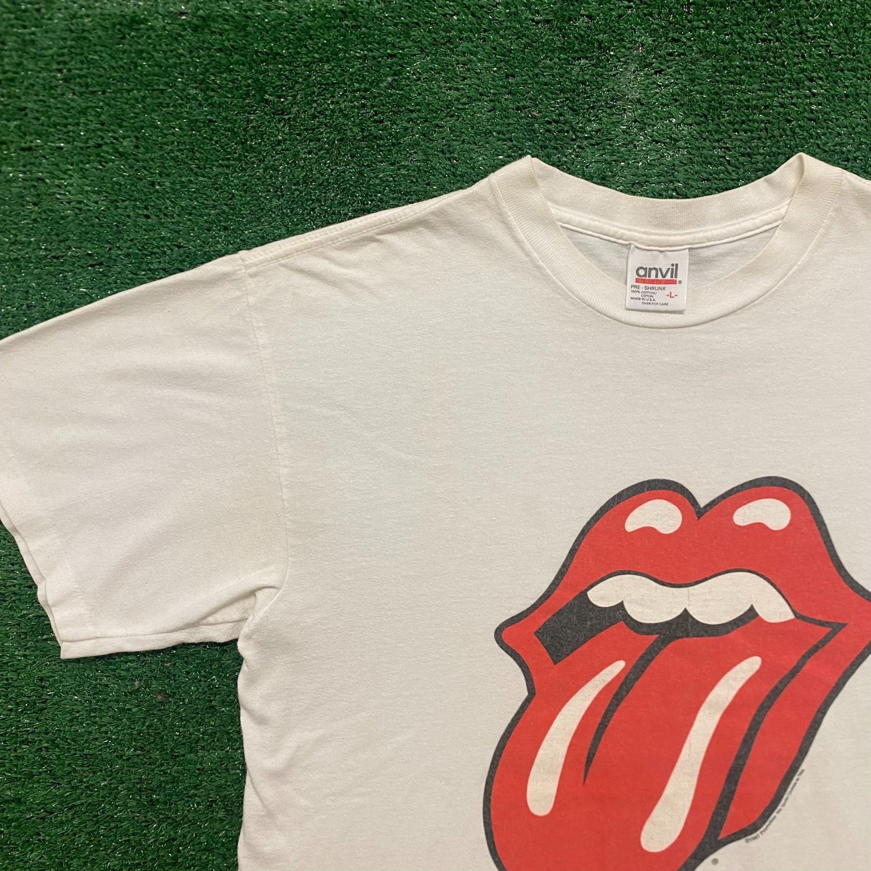 Band Tees Vintage 90s Rolling Stones Lips Single Stitch Rock Band Tee Size US L / EU 52-54 / 3 - 2 Thumbnail