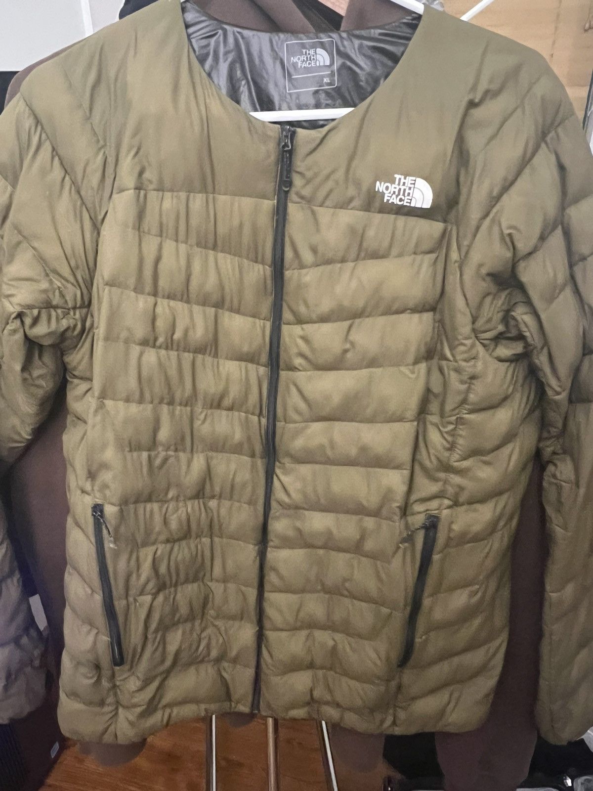 The North Face North face men’s XL olive green light puffer jacket Size US XL / EU 56 / 4 - 5 Thumbnail