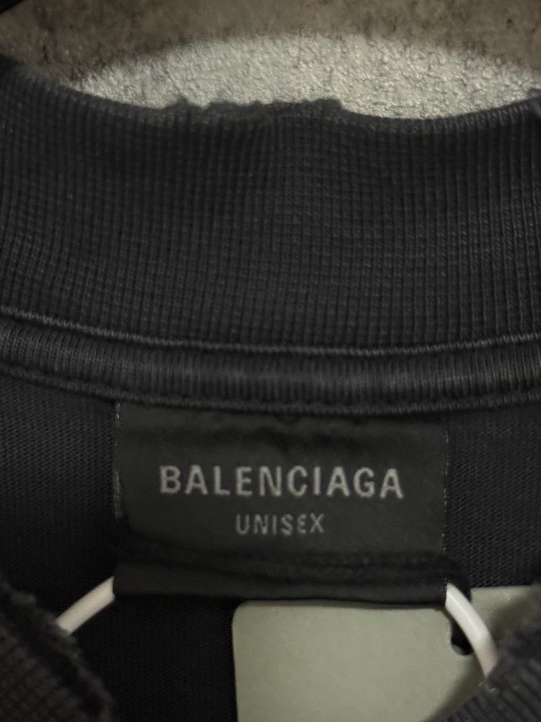 Balenciaga Balenciaga SS24 Tape Made Old Black Short Sleeve T-Shirt Size US XS / EU 42 / 0 - 3 Thumbnail