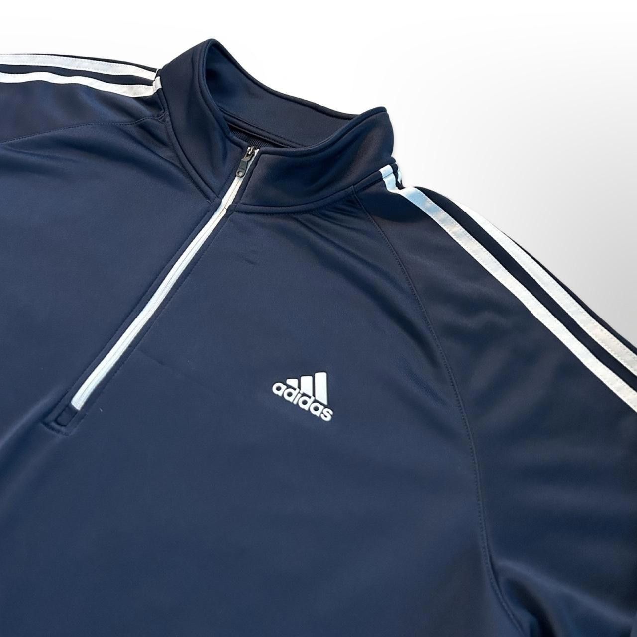 Adidas Adidas Navy Blue Golf 1/4 Zip Long-Sleeve Pullover Size US XL / EU 56 / 4 - 5 Thumbnail