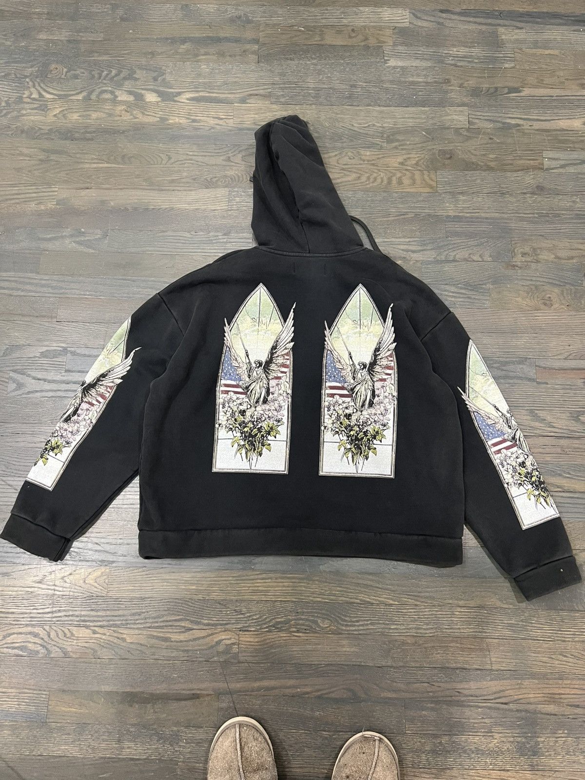 Who Decides War Faded us angel hoodie Size US M / EU 48-50 / 2 - 4 Thumbnail