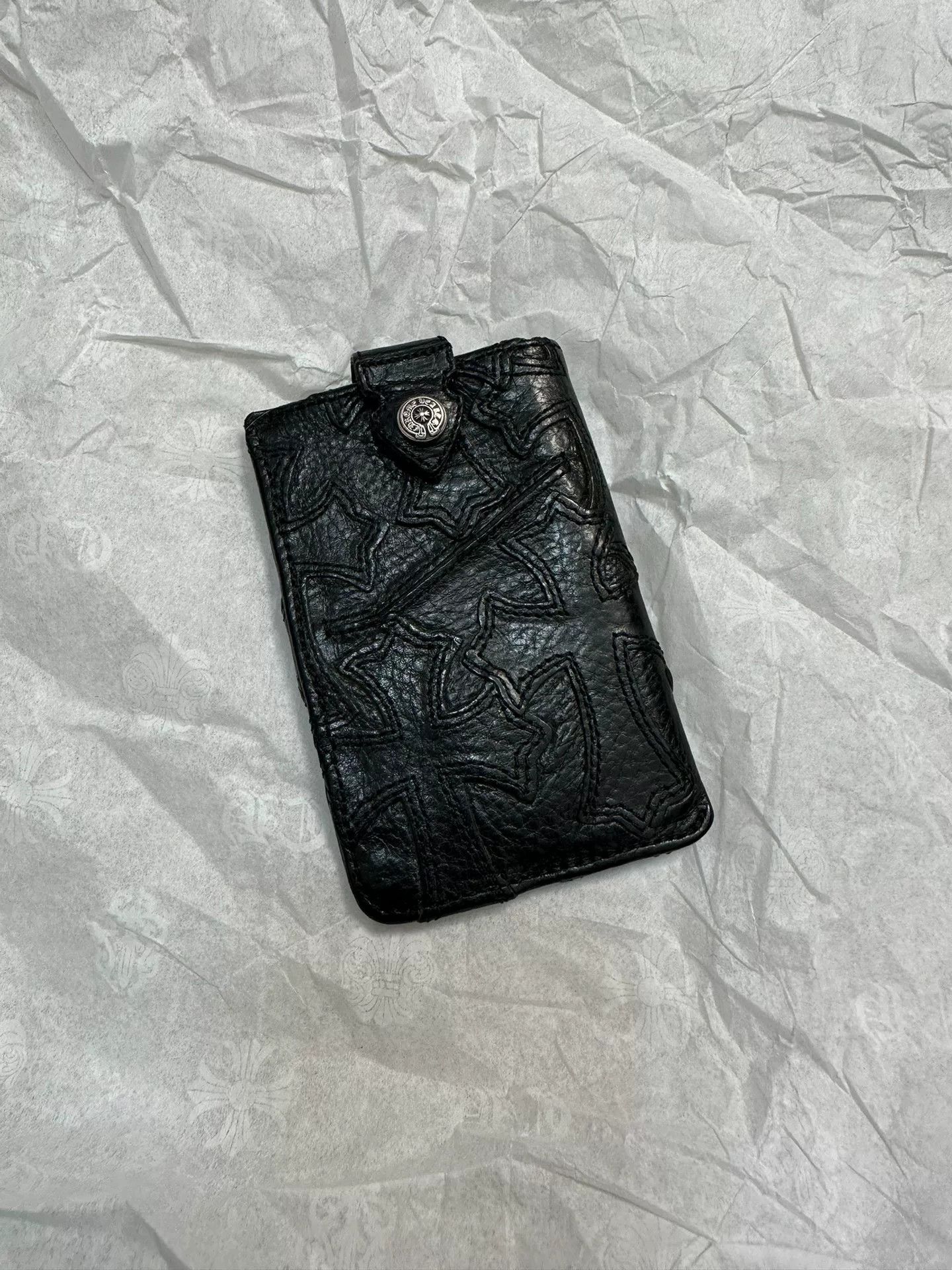 Chrome Hearts Chrome Hearts Cross Leather Card Holder Size ONE SIZE - 1 Thumbnail