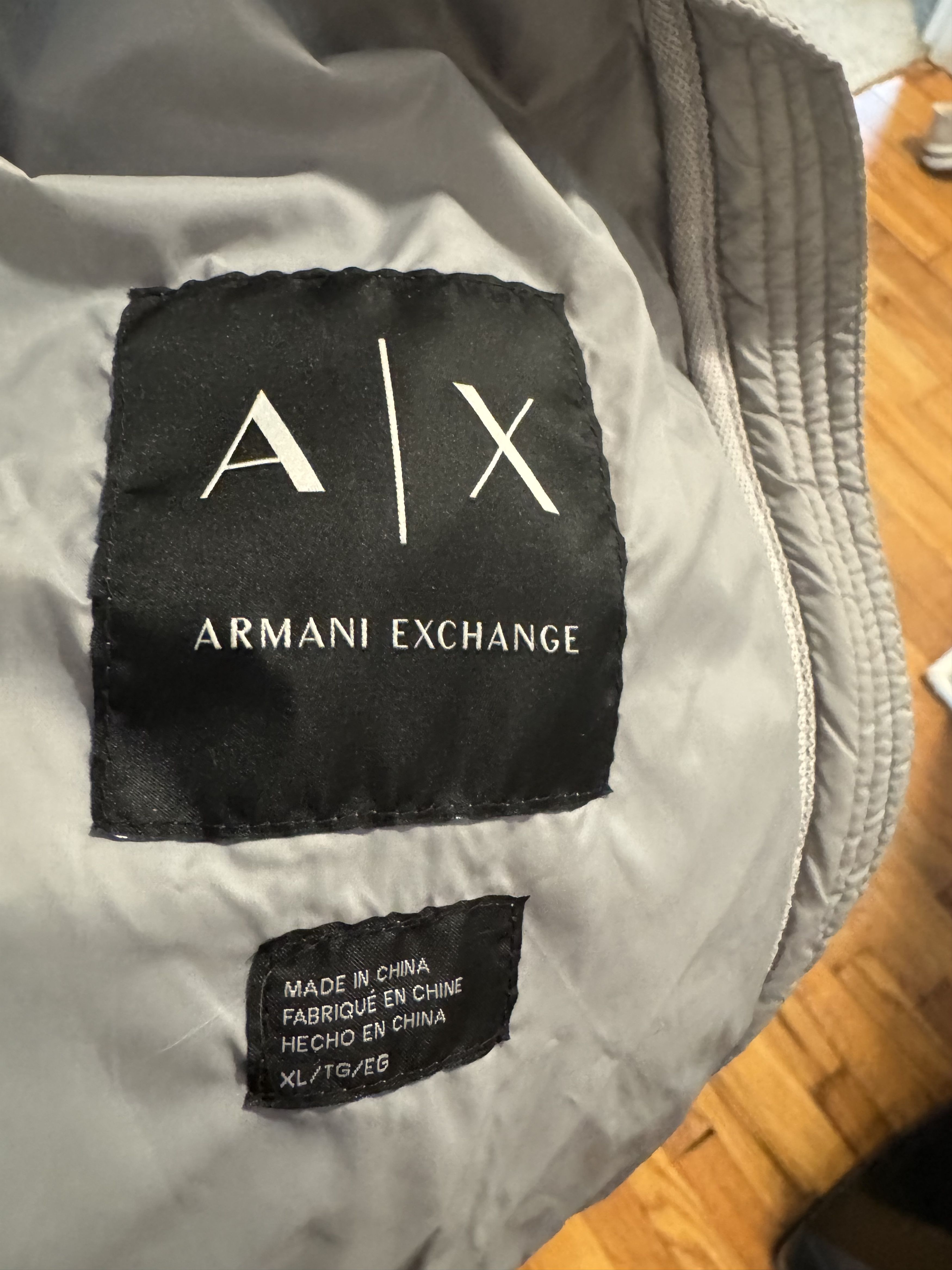 Armani Exchange Armani Exchange Light Grey Jacket XL Size US XL / EU 56 / 4 - 1 Thumbnail