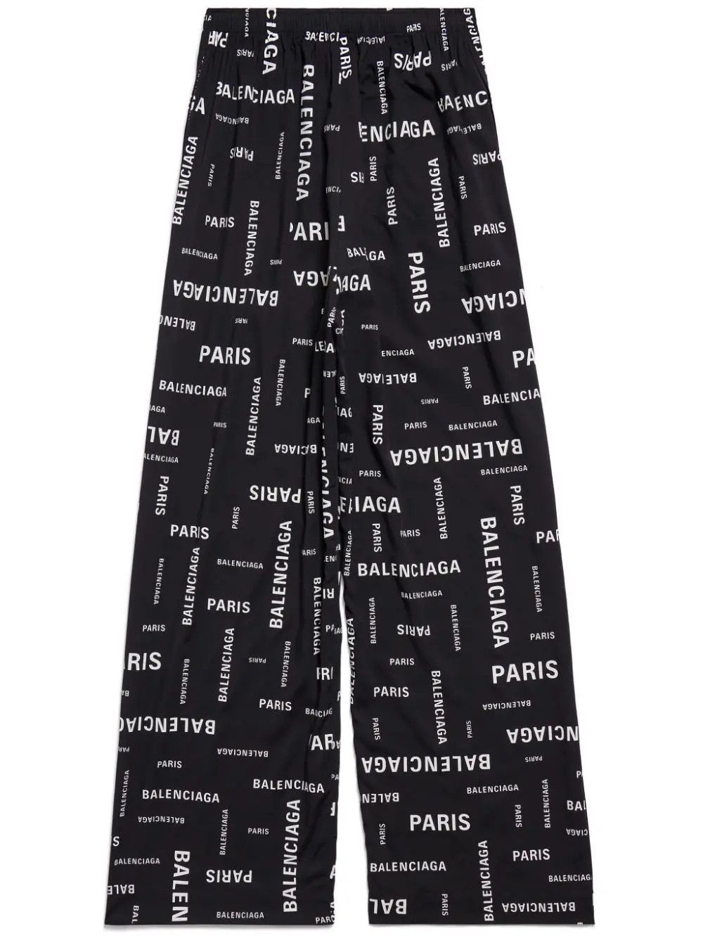Balenciaga o1la1rc1a1024 Bal Paris Allover Pyjama Pants in Black/White Size US 30 / EU 46 - 1 Thumbnail
