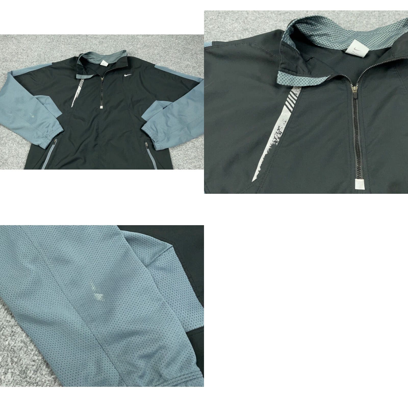Nike Nike Windbreaker Jacket Adult XL Black Gray 1/4 Zip Casual Streetwear 90s Retro Mens Size US XL / EU 56 / 4 - 8 Thumbnail
