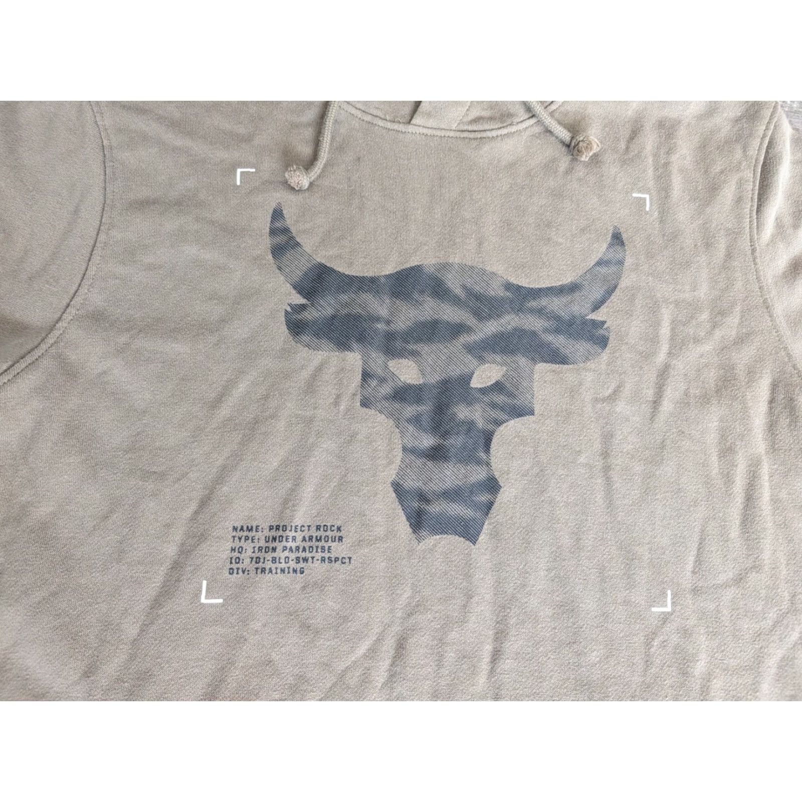Under Armour Under Armour Project Rock Shirt Hooded Mens M Green Camouflage Bull Short Sleeve Graphic Print Pullover Pockets Athletic Gym Lightweight Size US M / EU 48-50 / 2 - 3 Thumbnail