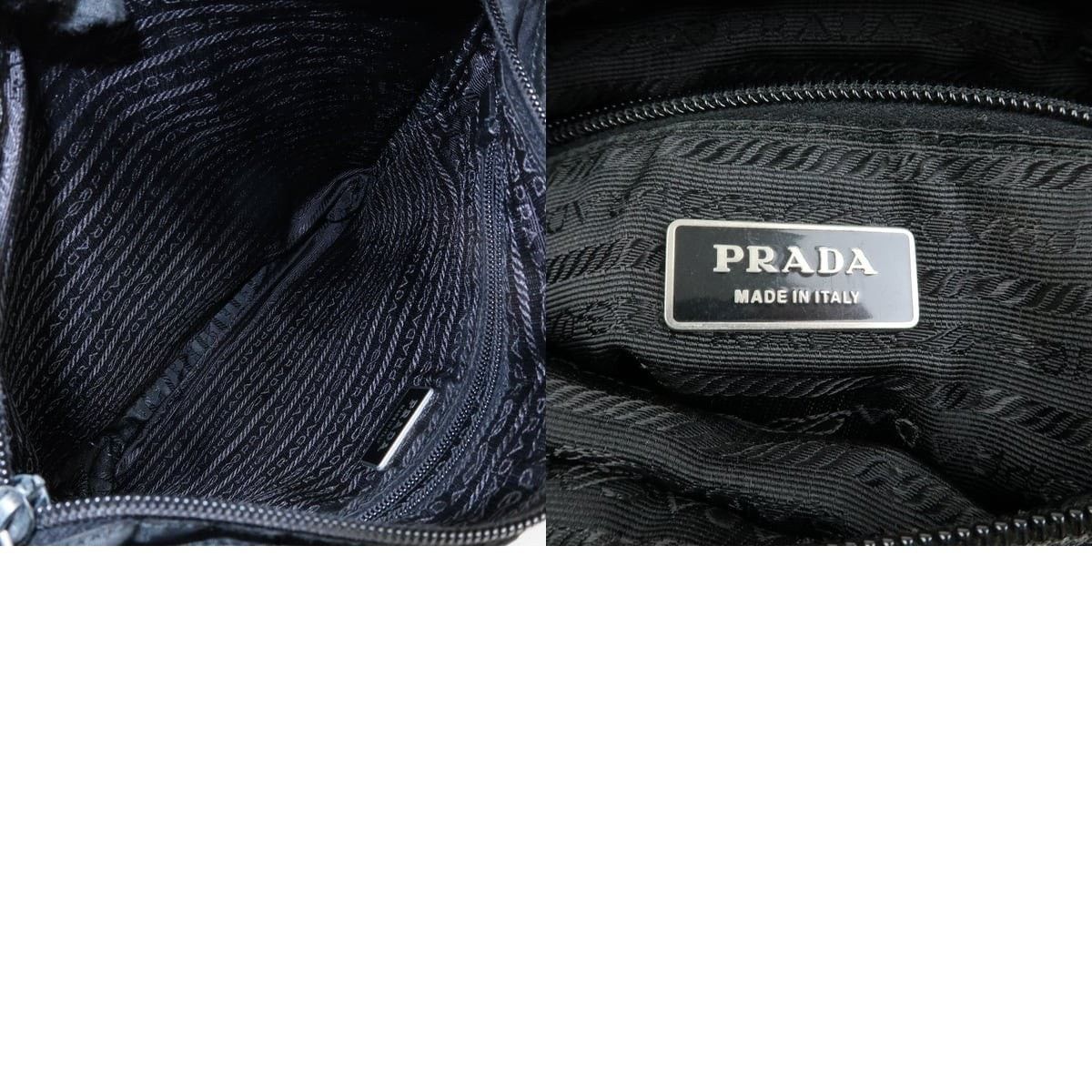Prada Prada Triangle Logo Nylon Crossbody Bag Black Size ONE SIZE - 8 Thumbnail