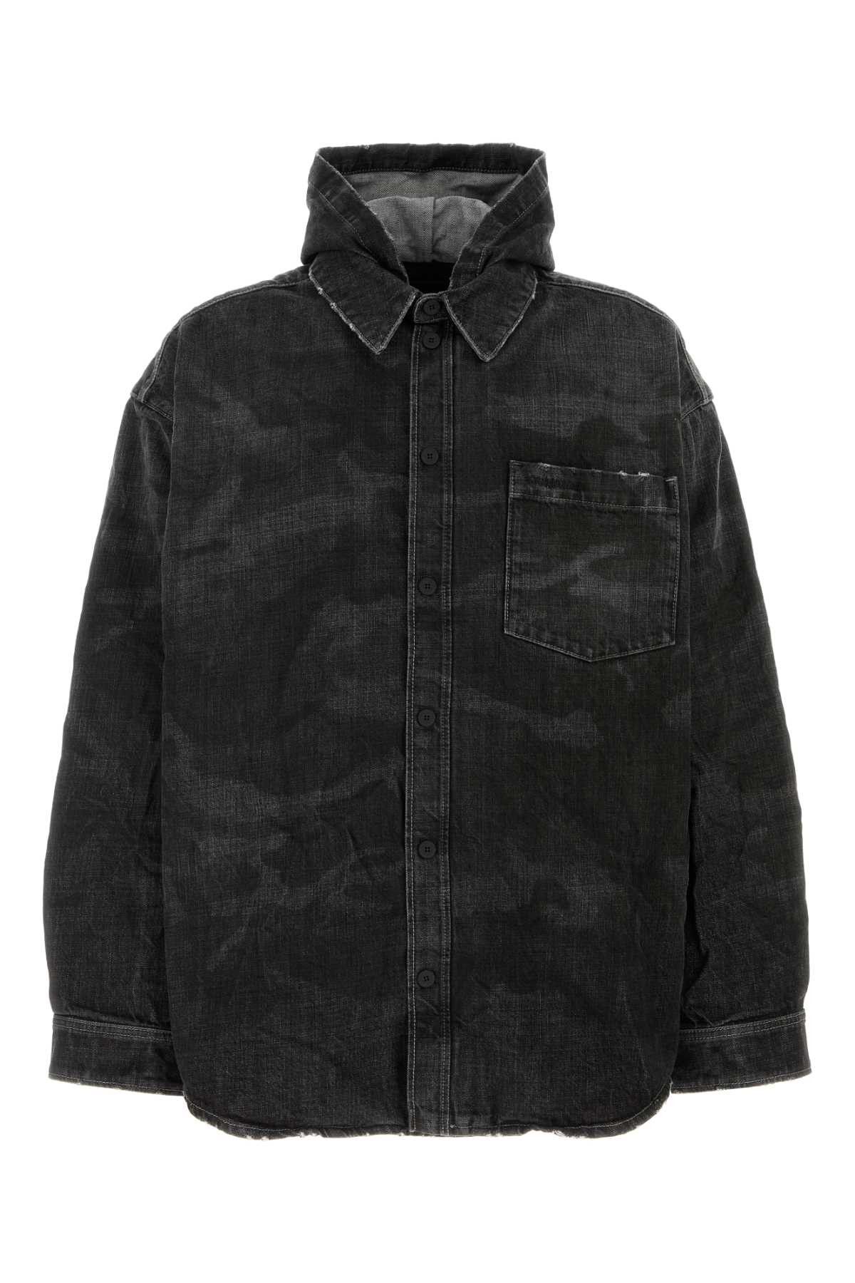 Balenciaga Black Denim Jacket Size US S / EU 44-46 / 1 - 1 Thumbnail
