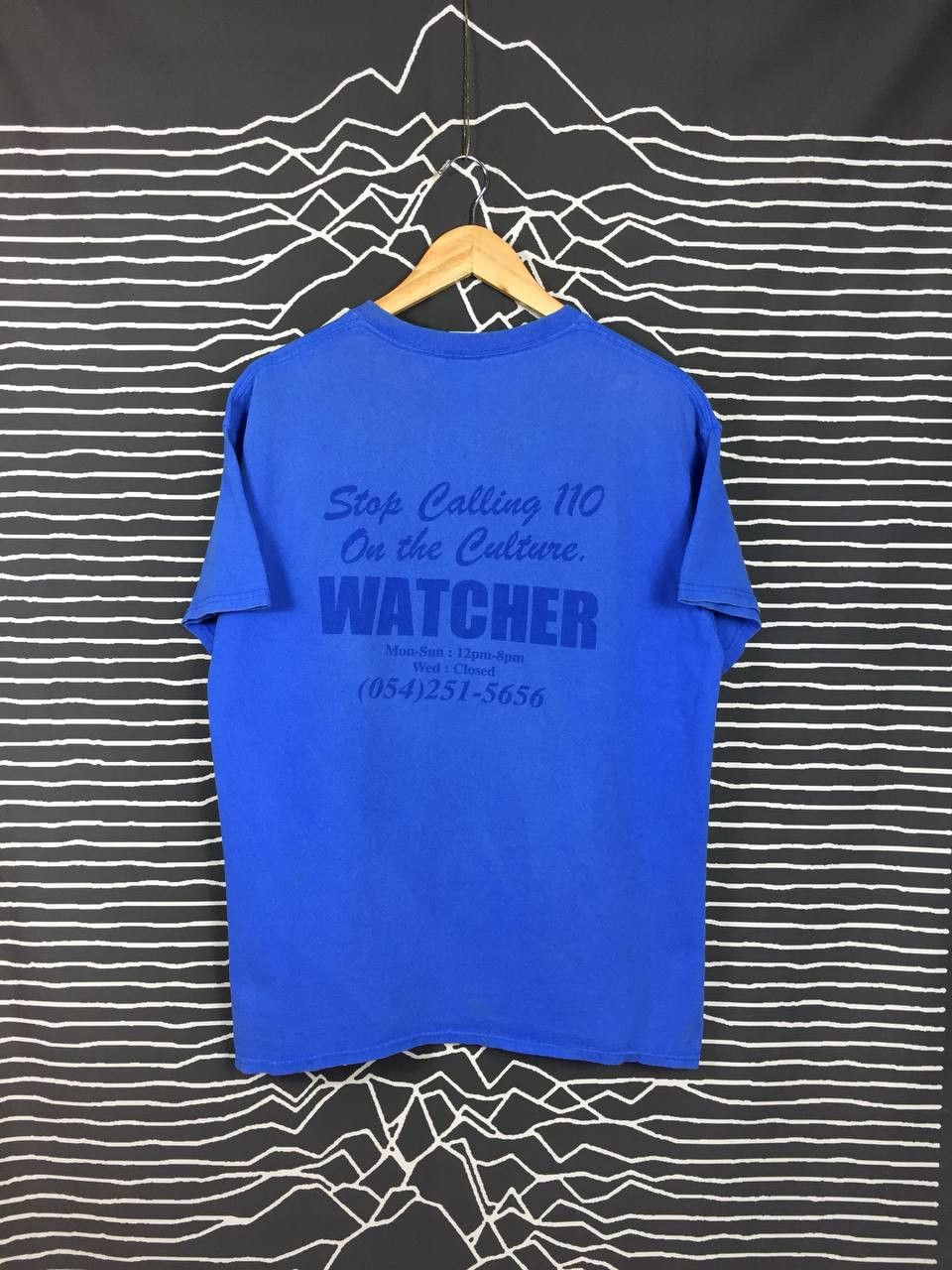 Vintage Watcher Skateboard Shop Stop Calling 110 On The Culture Tee Size US L / EU 52-54 / 3 - 1 Thumbnail