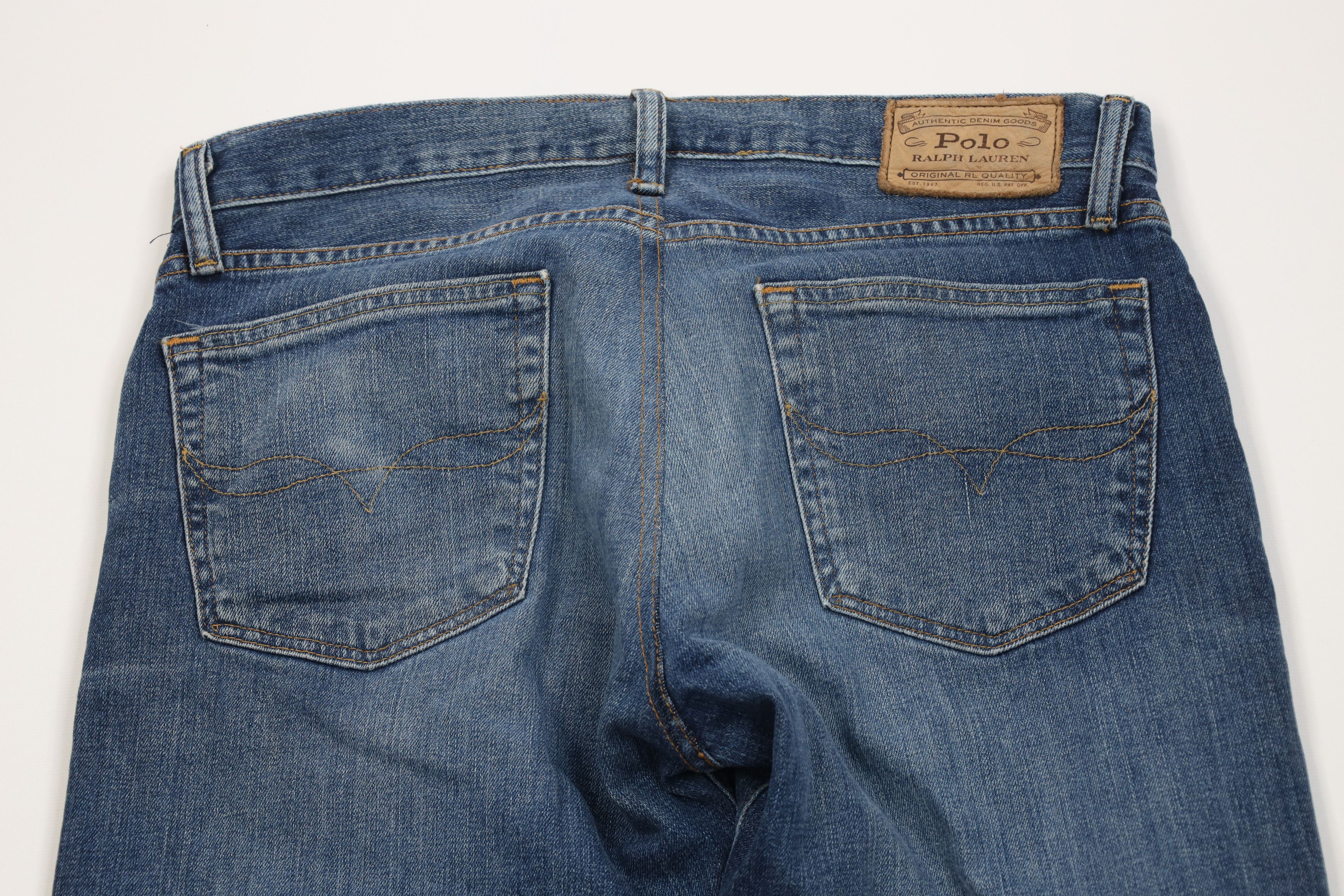 Polo Ralph Lauren Vintage Ralph Lauren Slim Straight Leg Denim Jeans Blue Size US 32 / EU 48 - 13 Thumbnail