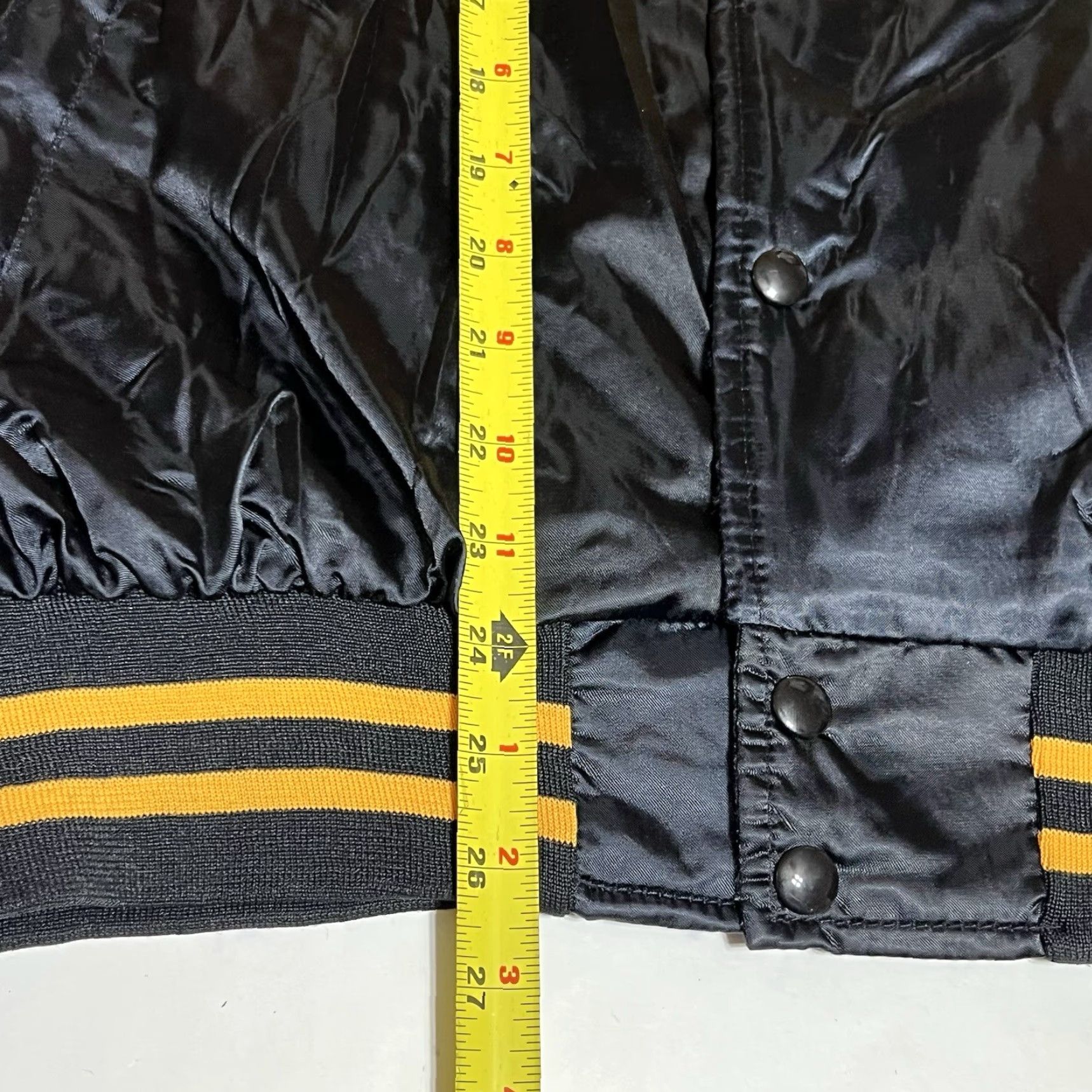 Vintage VINTAGE MV Sports NAPA THE LEGEND Satin Bomber Jacket Men’s L Black Jacket Size US L / EU 52-54 / 3 - 5 Thumbnail