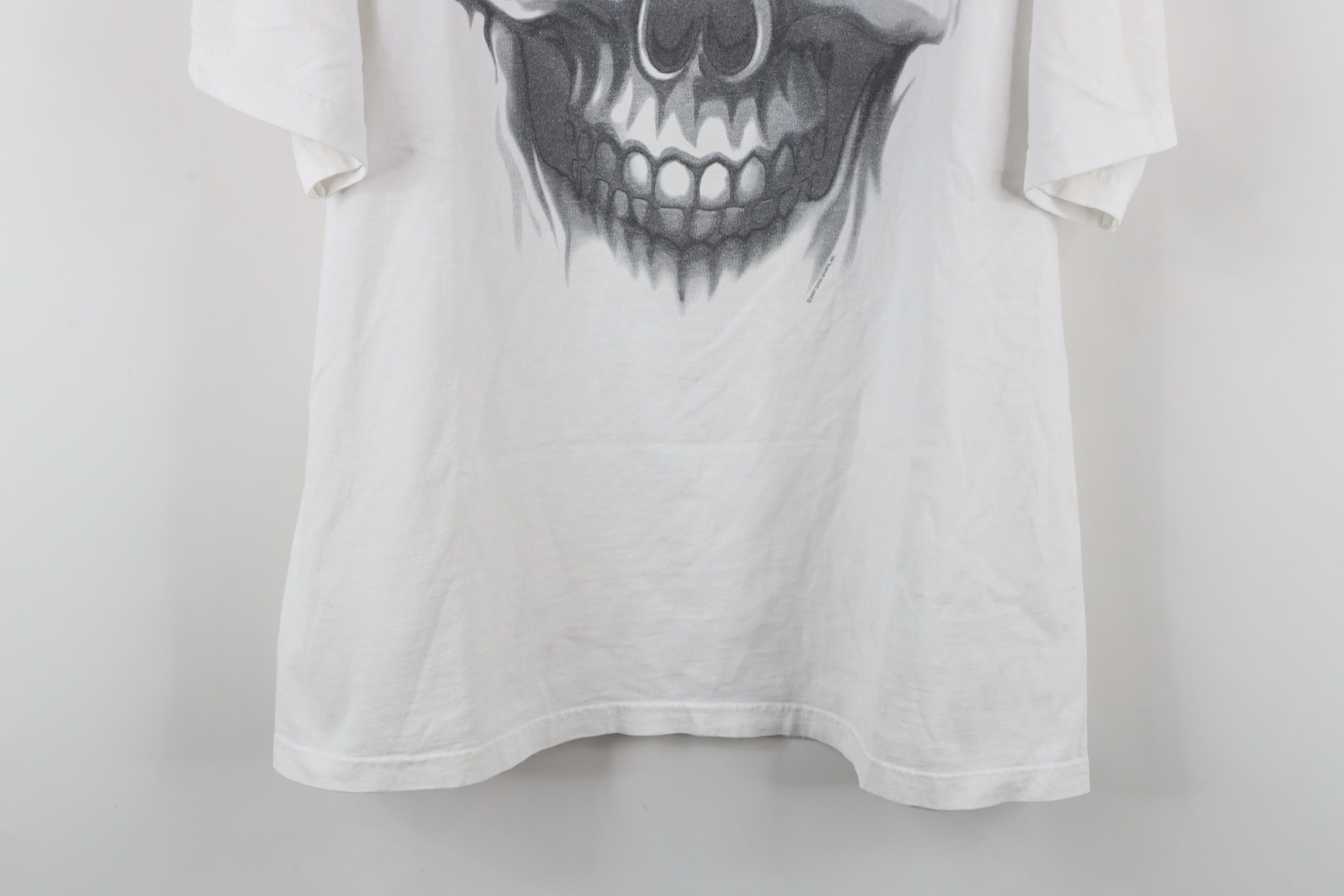 Vintage Vintage Y2K Streetwear Skull Skeleton MMA Fighting T-Shirt Size US XL / EU 56 / 4 - 3 Thumbnail