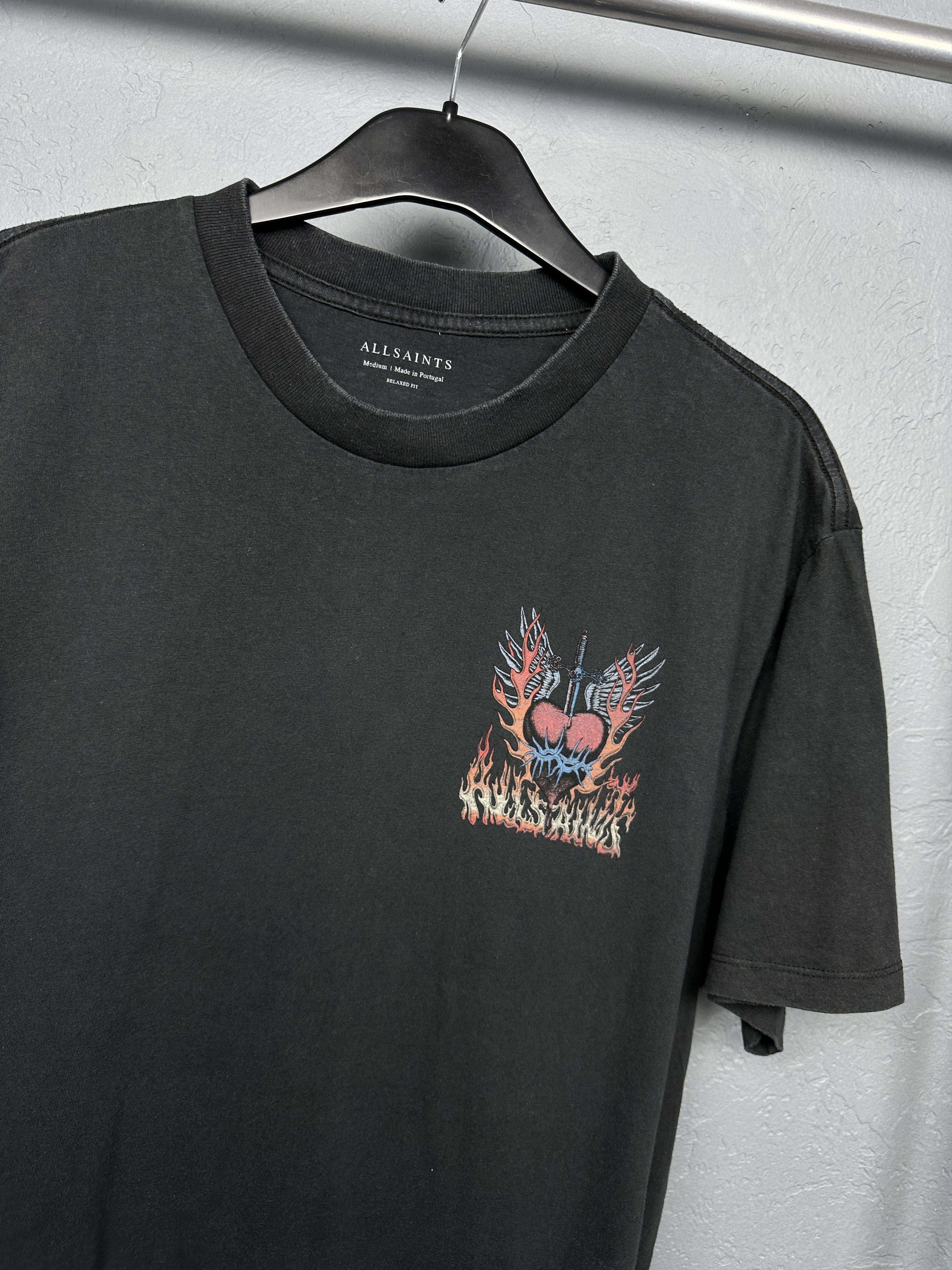 Allsaints Allsaints Mens Valento Grafic T-Shirt Size US M / EU 48-50 / 2 - 4 Thumbnail