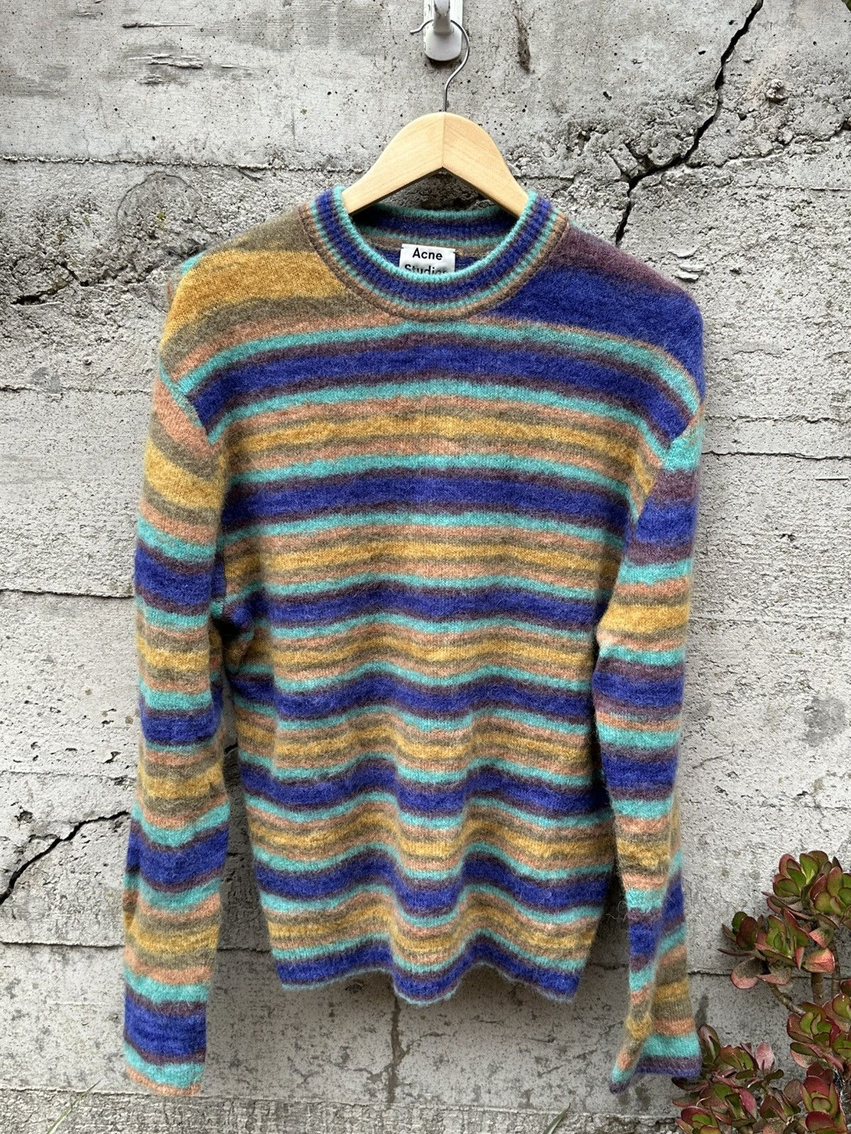 Acne Studios RARE GRAIL Acne Studios multi stripe mohair sweater Size US M / EU 48-50 / 2 - 3 Thumbnail