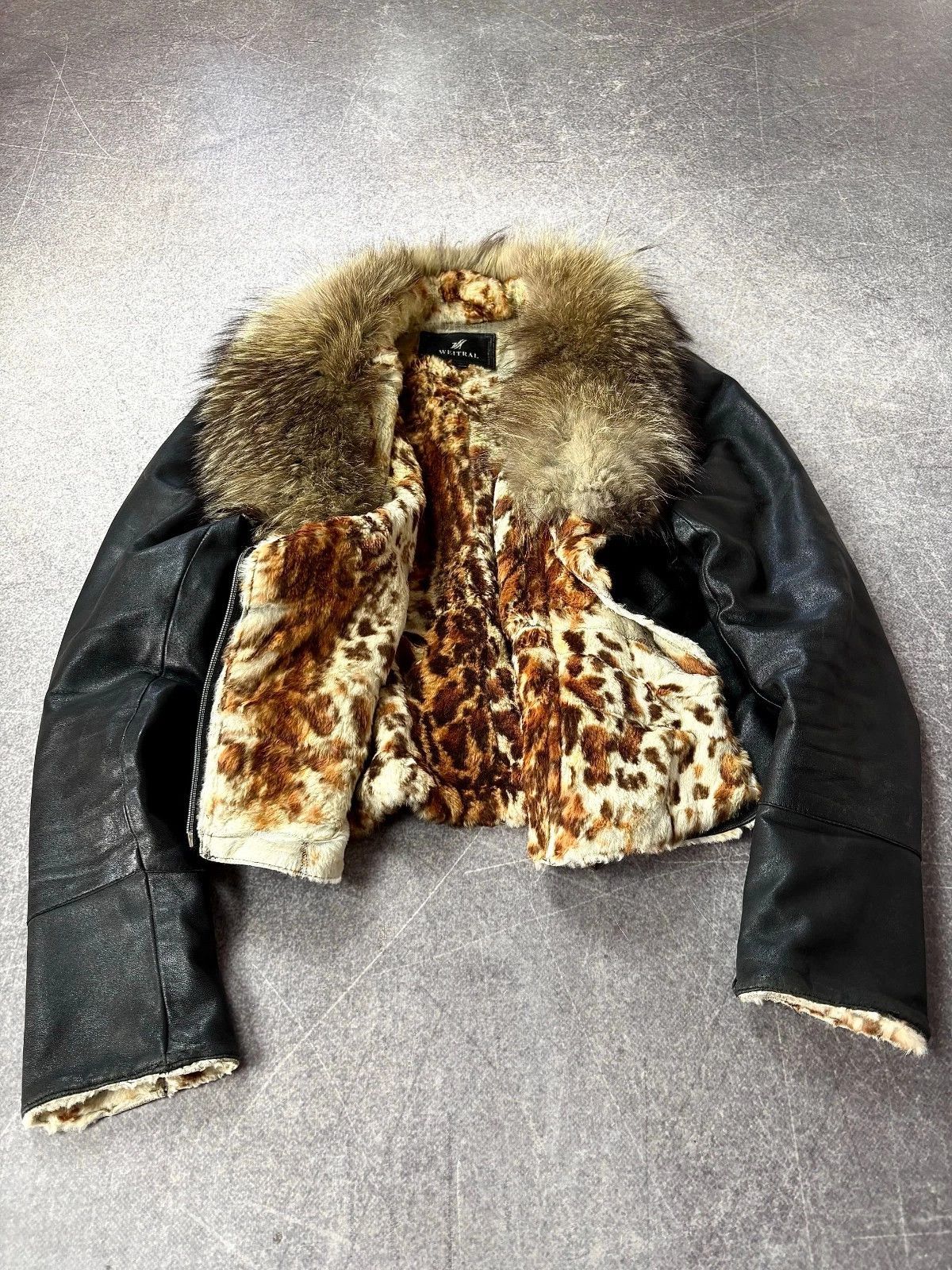Tornado Mart JAPANESE RICK OWENS TYPE! RARE FUR/LEATHER BOMBER JACKET Size US S / EU 44-46 / 1 - 5 Thumbnail