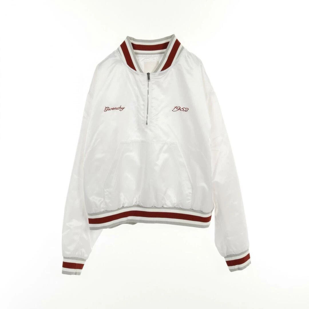 o1w1db10525 Pull Over Bomber in White