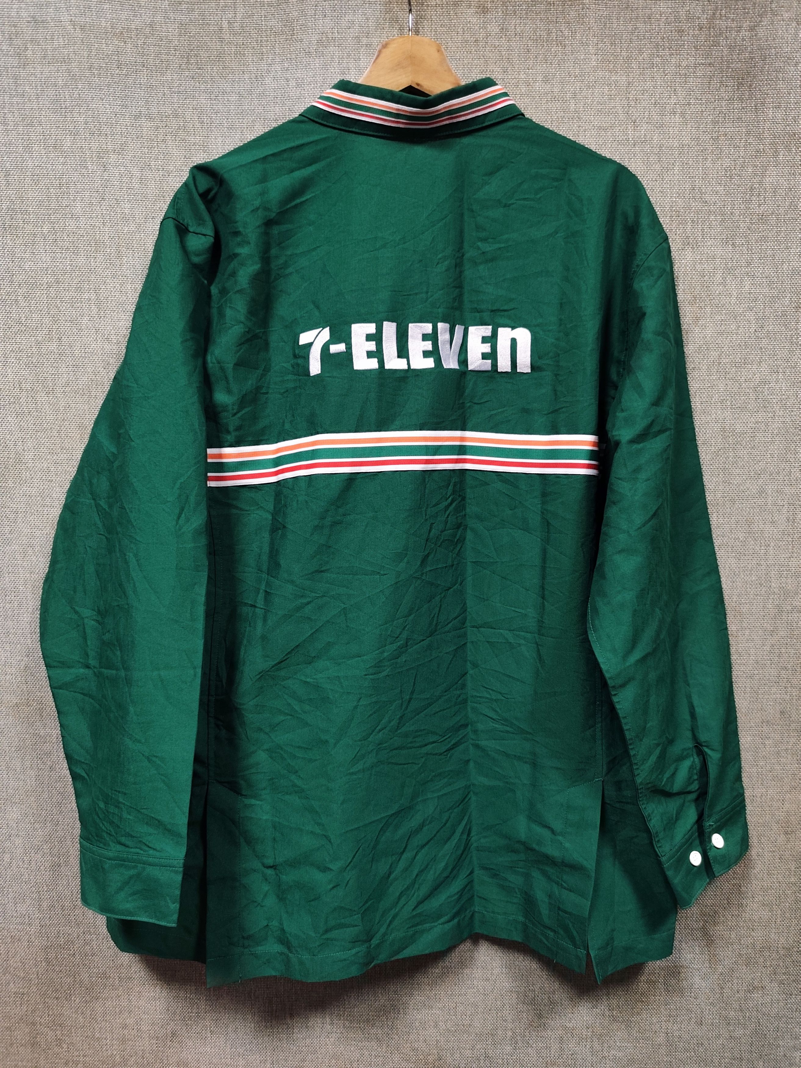 Japanese Brand Vintage 7-Eleven Uniform Shirt Zip Up Size US XL / EU 56 / 4 - 2 Thumbnail