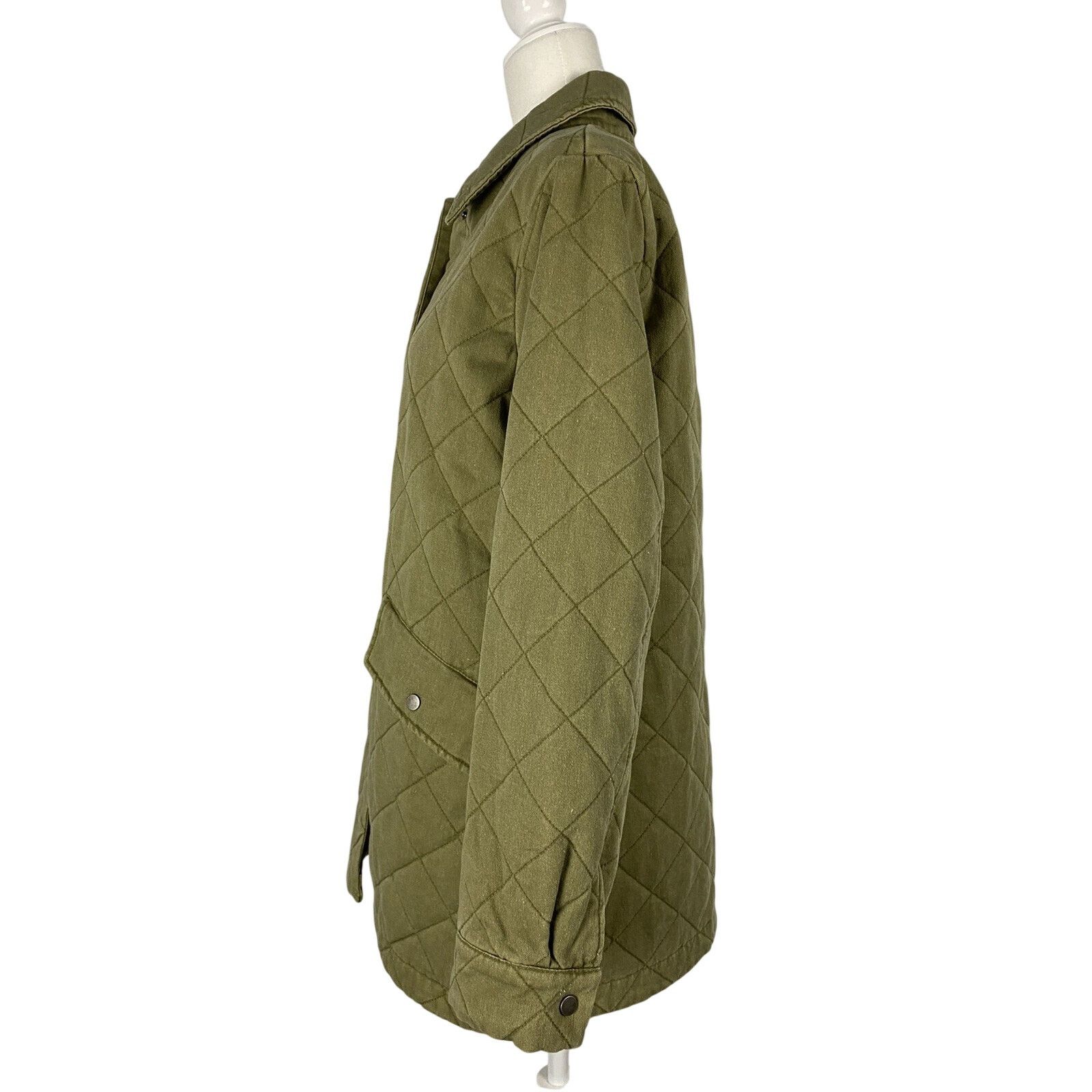 Joie Joie green jacket women cotton Olive Canvas size M A003051 Size M / US 6-8 / IT 42-44 - 4 Thumbnail