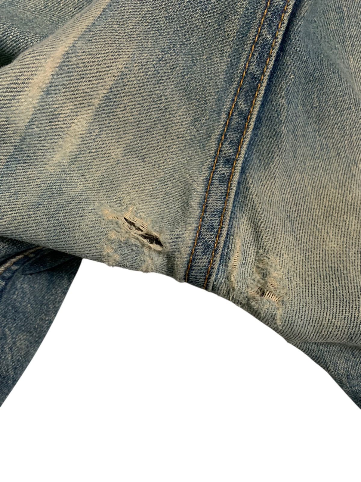 Levi's VINTAGE LEVIS 512 FADED & RUSTY DISTRESSED DENIM Size US 35 - 21 Thumbnail