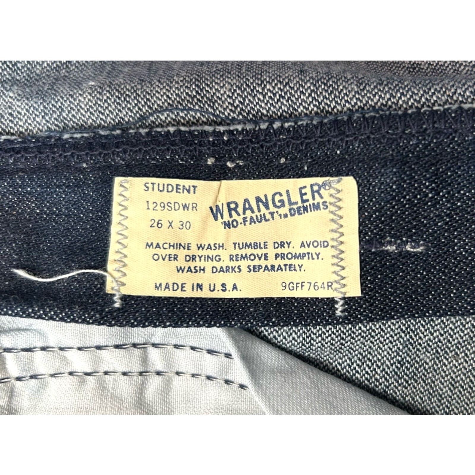 Wrangler VINTAGE Wrangler Laredo Straight Jeans Woman? Wait: Men's size 26x30 deadstock NWT USA made. Size US 26 / EU 42 - 6 Thumbnail