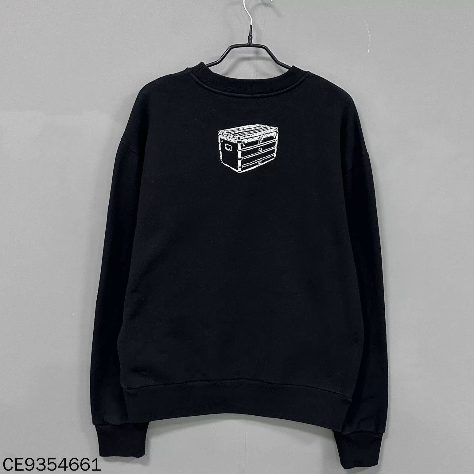 Louis Vuitton Grey Peace & Love Logo Embroidered Sweater LV