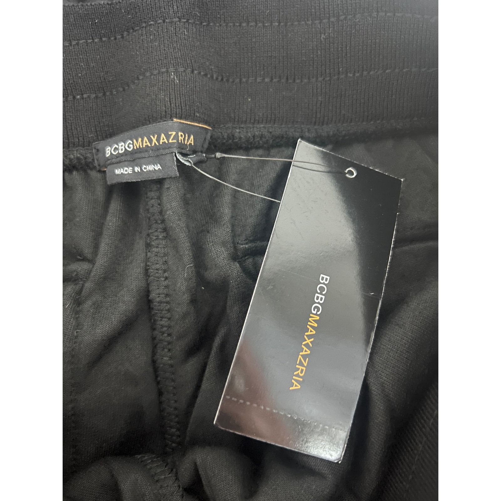 Bcbgmaxazria BCBG Black Bling Tracksuit Zip Hoodie Jacket M Crop Pants L Size M / US 6-8 / IT 42-44 - 9 Thumbnail