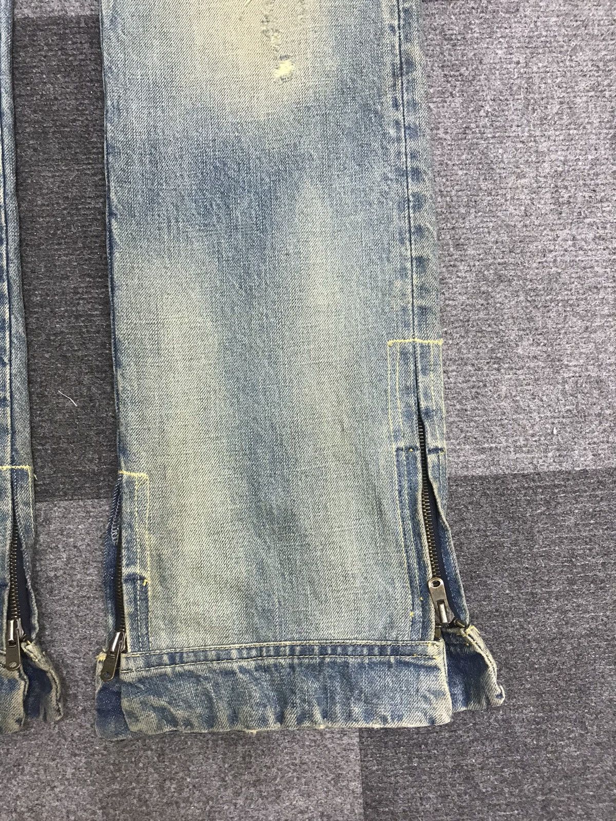 Japanese Brand 💥FLARE💥ARCHIVAL RICO STONE WASH DISTRESSED DENIM F132 Size US 32 / EU 48 - 7 Thumbnail