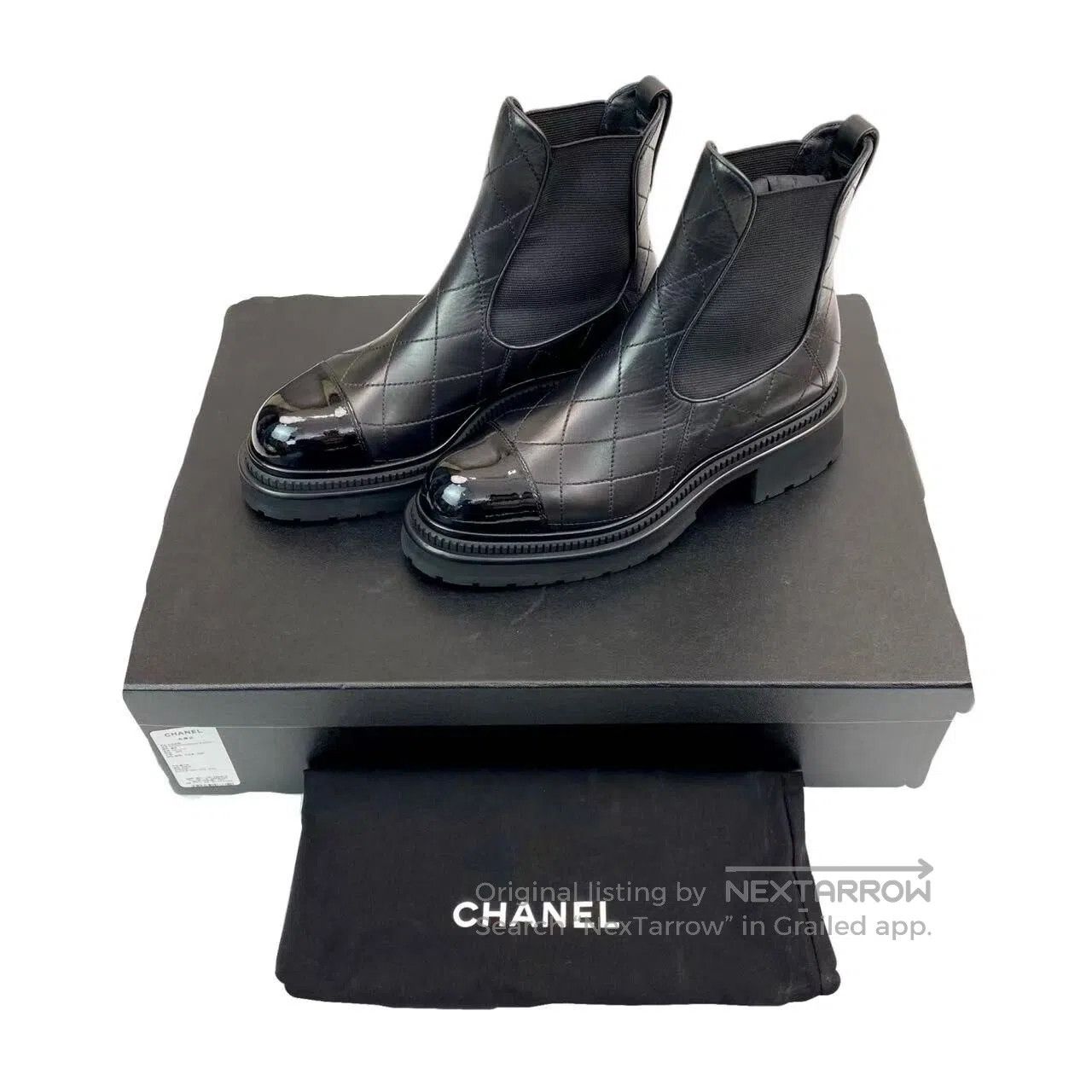 Chanel Chanel 23a Chelsea diamond plaid booties| Size US 7.5 / IT 37.5 - 2 Thumbnail