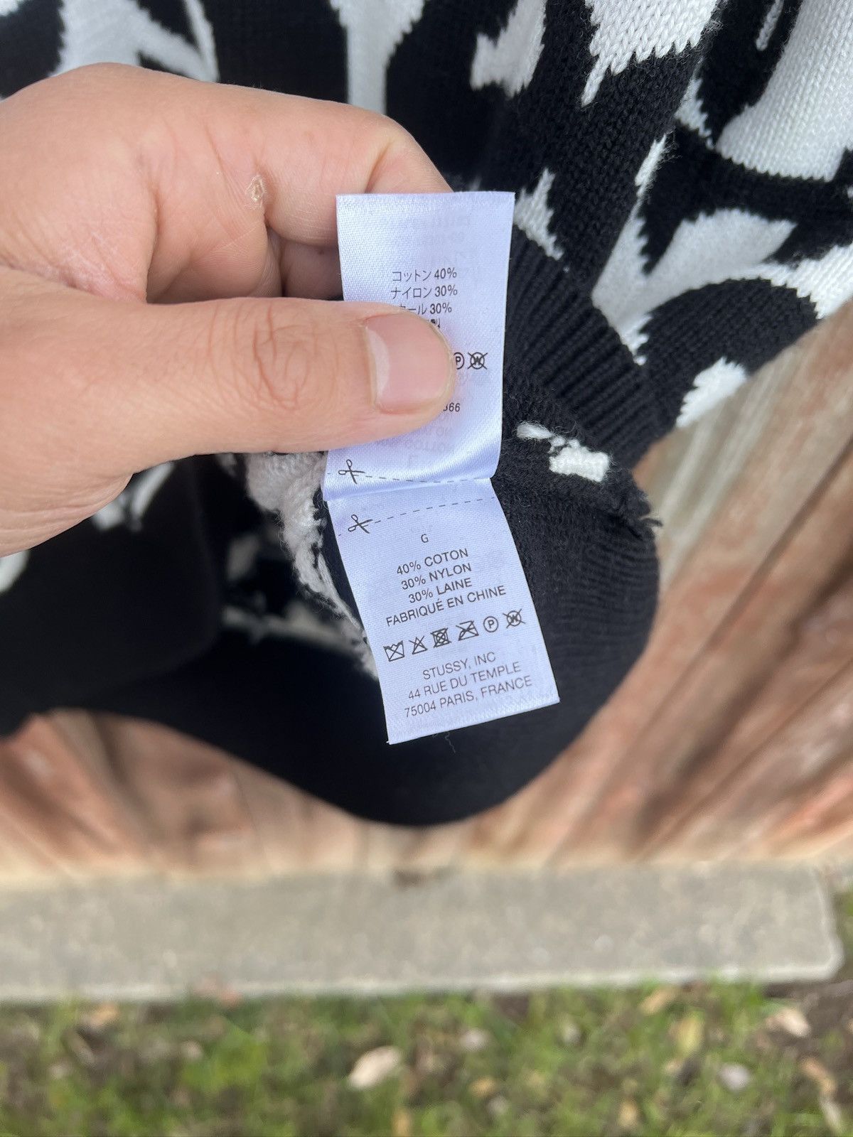 Stussy RARE Stüssy Stacked Sweater Vest ‘Ivory’ Black /White Size US L / EU 52-54 / 3 - 5 Thumbnail