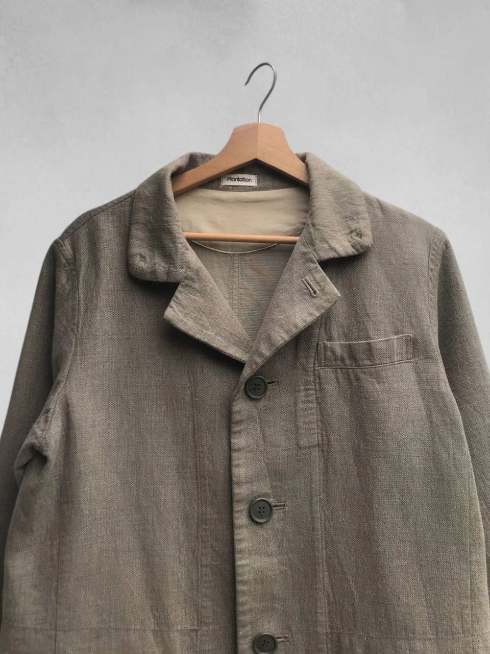 Issey Miyake Unisex Plantation Linen Blend Marled Coat Size M / US 6-8 / IT 42-44 - 10 Thumbnail