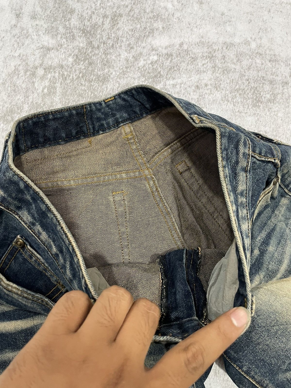 Hysteric Glamour × If Six Was Nine × Le Grande Bleu (L.G.B.) 2000s D21 japan acid wash denim pants y2k style Size US 28 / EU 44 - 7 Thumbnail