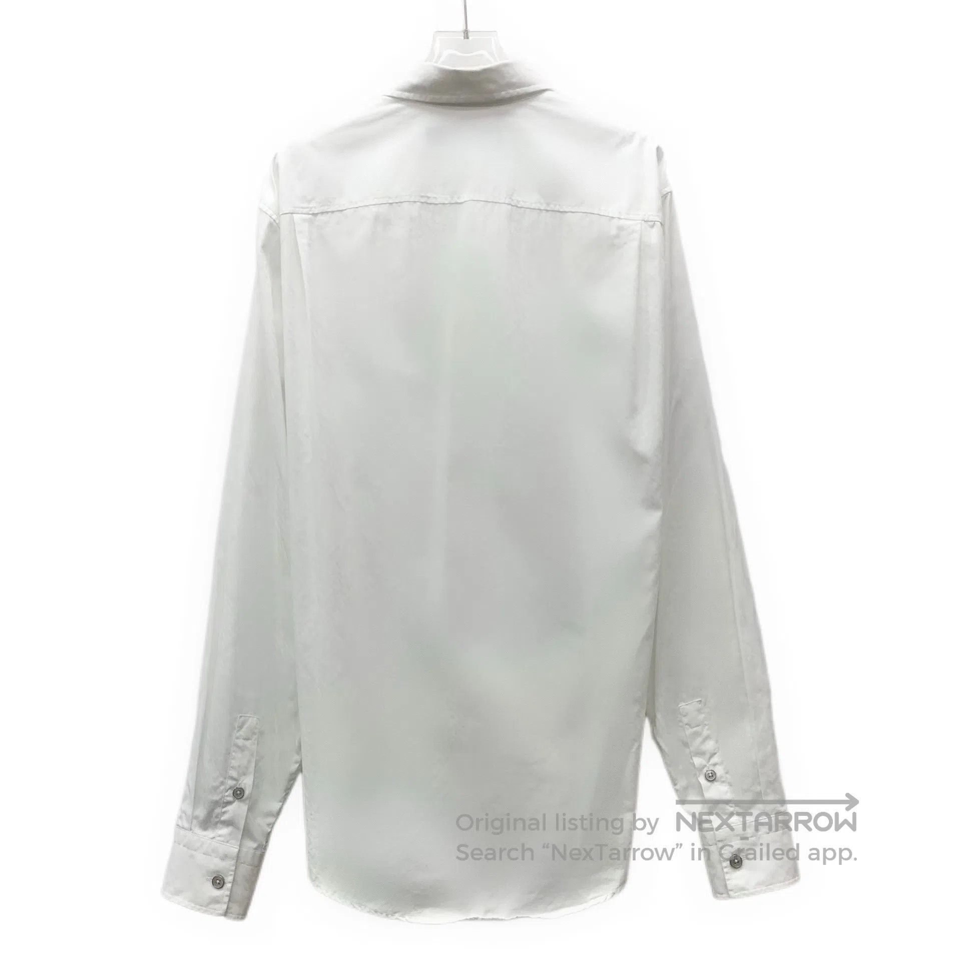 Louis Vuitton Louis Vuitton White textured jacquard cotton collar long-s Size US L / EU 52-54 / 3 - 2 Thumbnail