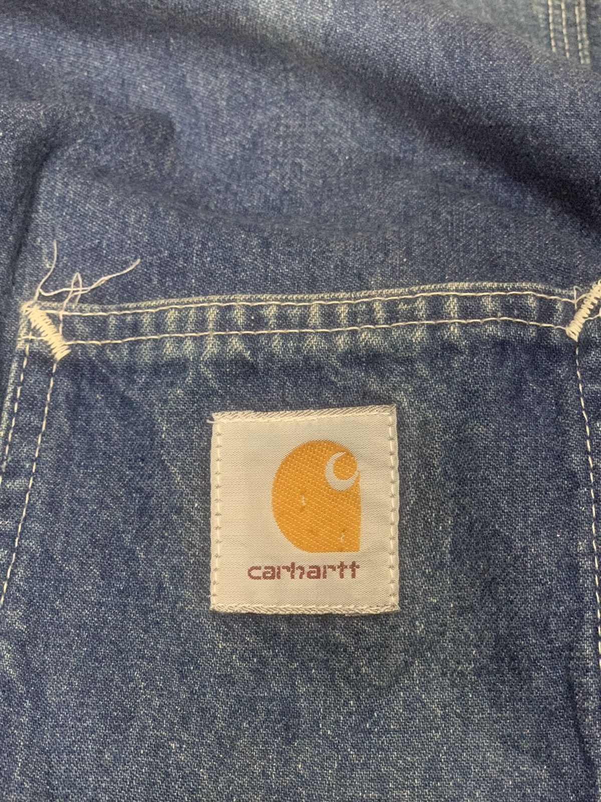 Carhartt × Carhartt Wip Rare Design Vintage Carhartt Chore Denim Jackets Size US XL / EU 56 / 4 - 4 Thumbnail