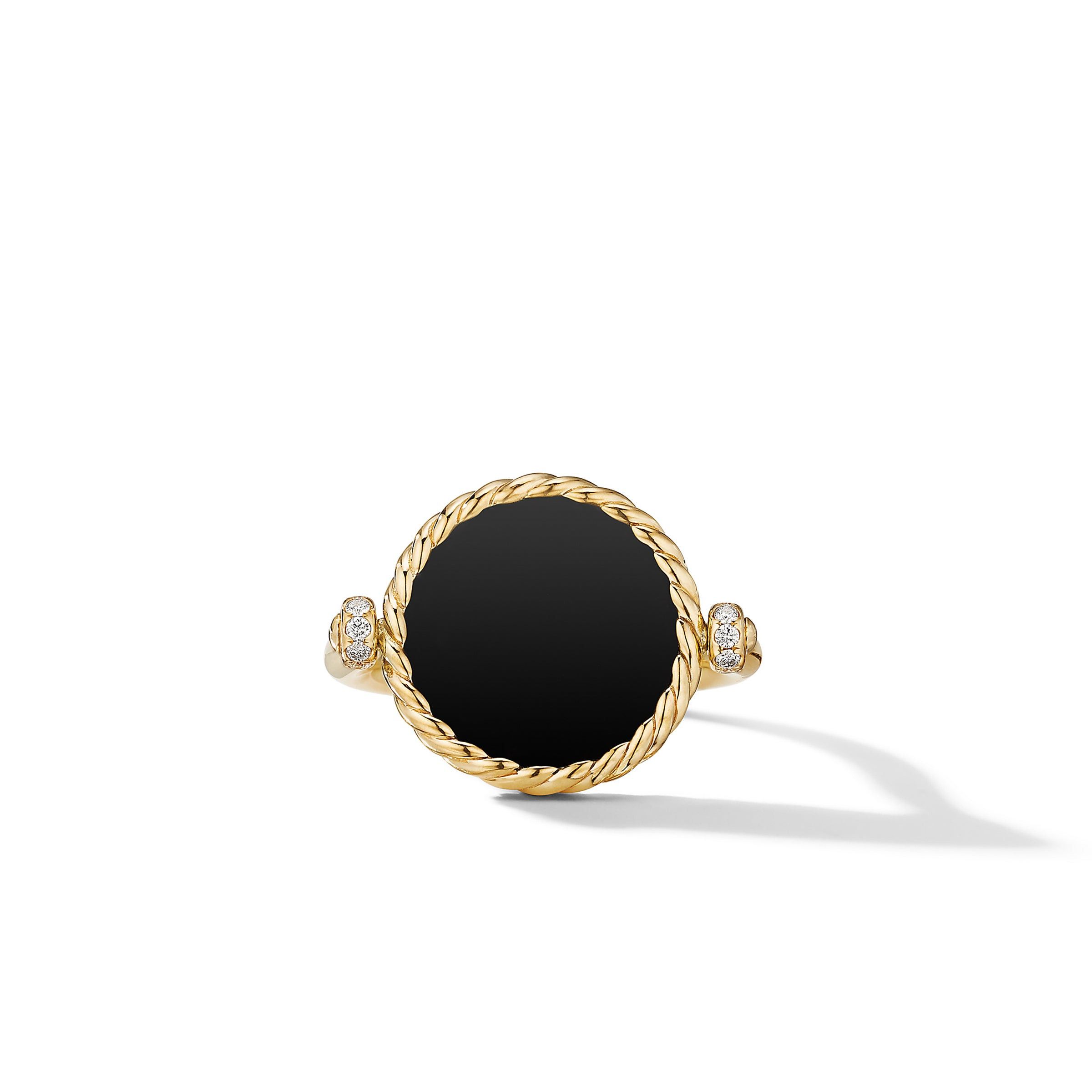 David Yurman o1s1wg111025 R16810D /Size 6 /Elements Swivel Ring in Golden Size ONE SIZE - 4 Thumbnail