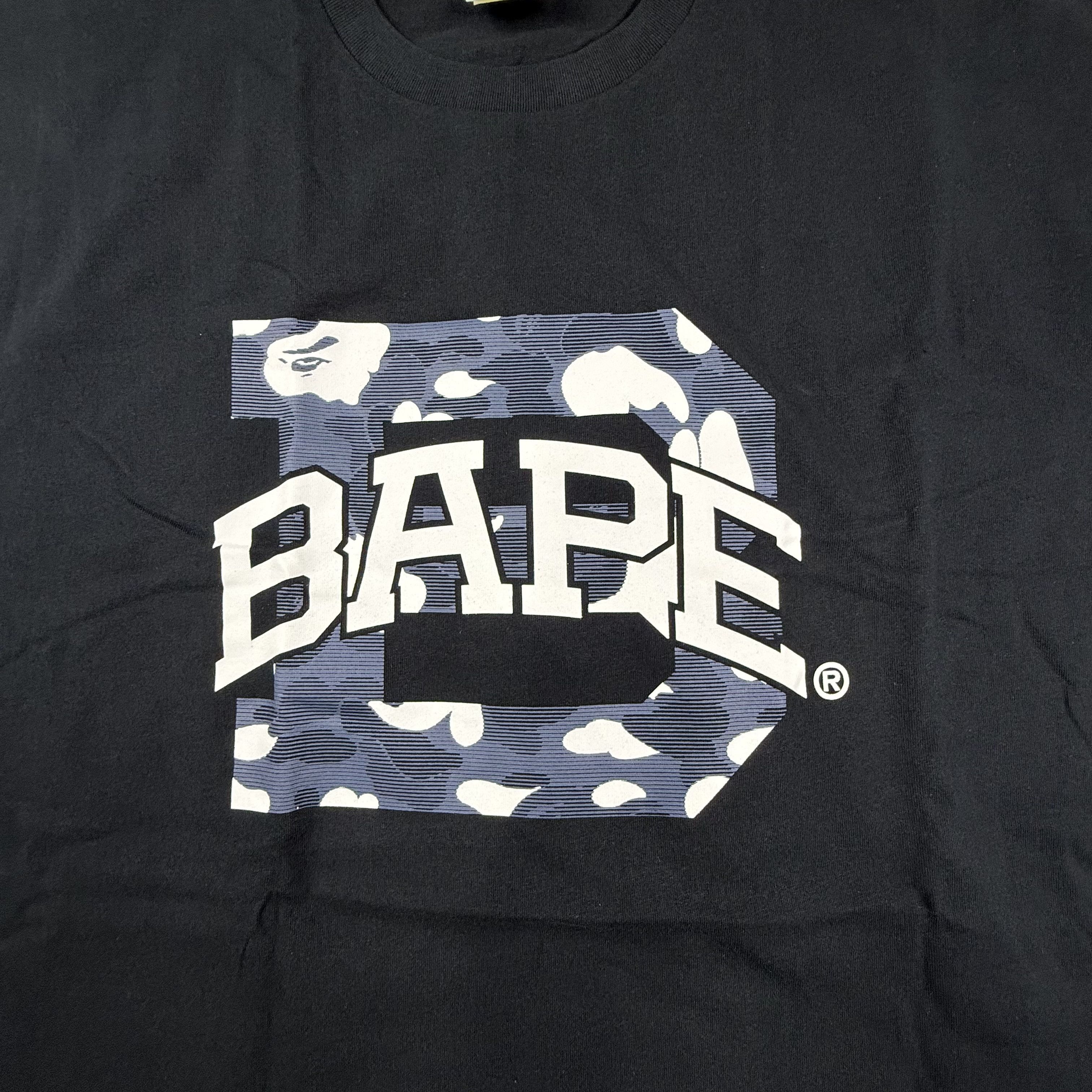 Bape BAPE A Bathing Ape Mens Black Blue Camo XXL T-Shirt Size US XXL / EU 58 / 5 - 2 Thumbnail