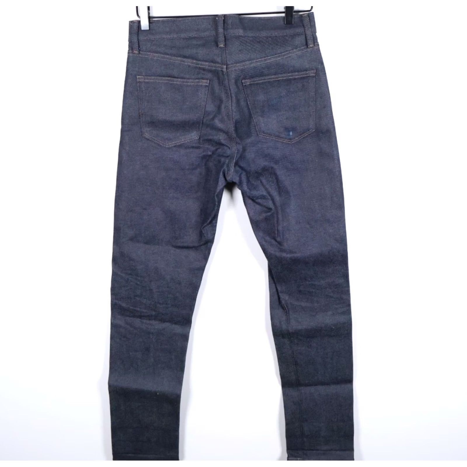 Uniqlo Uniqlo Jeans Men 29 x 39 Slim Straight Denim Zip 5-Pocket Kaihara Blue Dark Selvedge Knit? Size US 30 / EU 46 - 2 Thumbnail