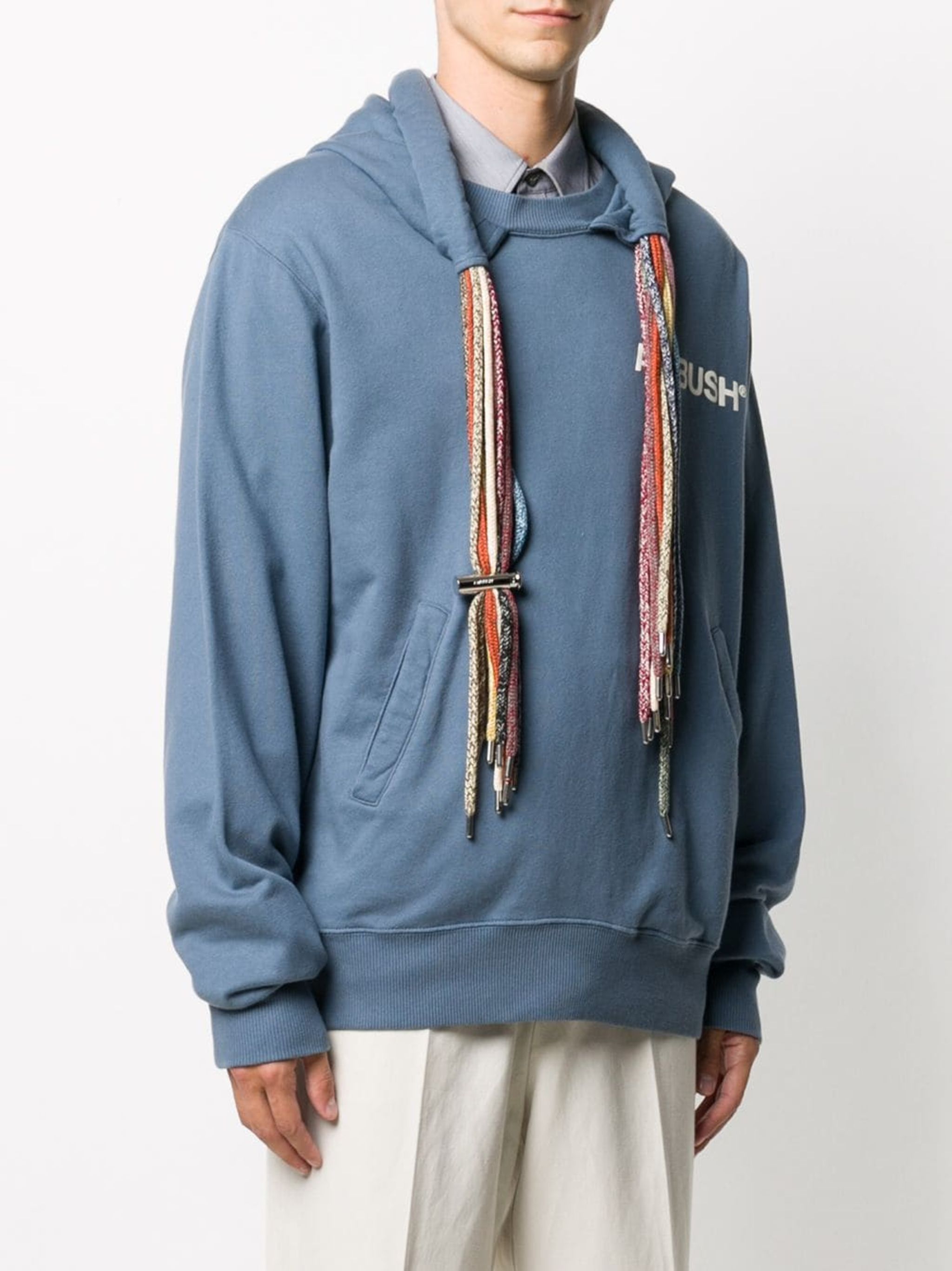 Ambush Design Blue Multi Drawstring Logo Hoodie Size US XS / EU 42 / 0 - 3 Thumbnail