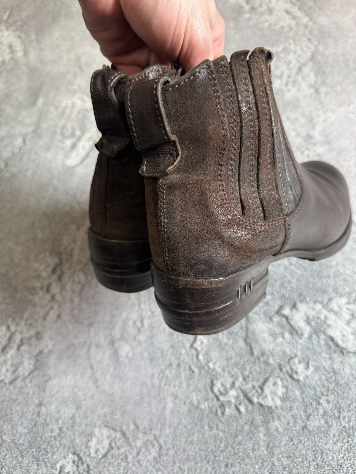 Designer × MoMA MOMA 37size leather brown shoes boots ankle cowboy biker Size US 7 / IT 37 - 16 Thumbnail