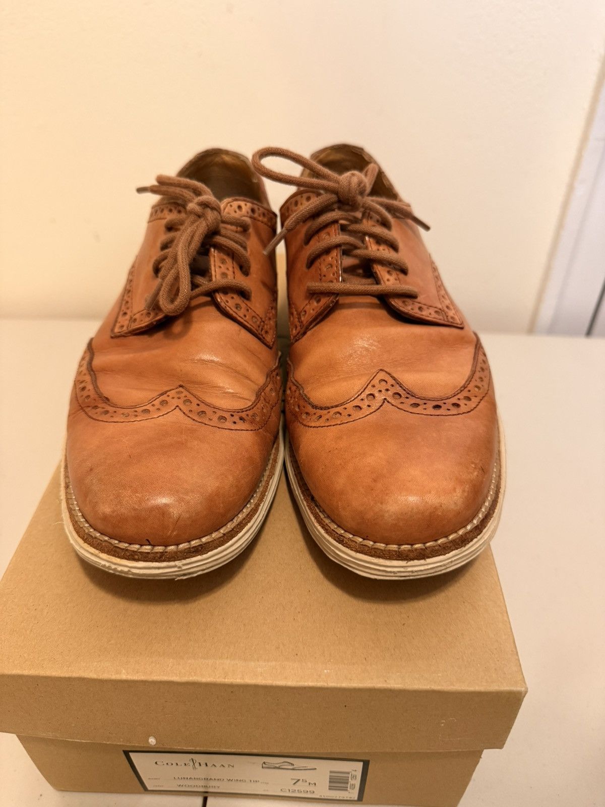 Cole Haan Cole Haan Lunargrand Wing Tip Woodbury size 7.5 Men Size US 7.5 / EU 40-41 - 3 Thumbnail
