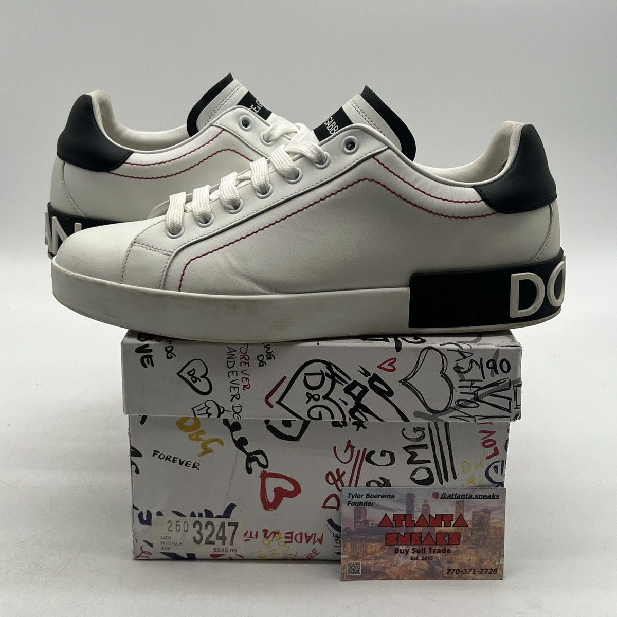 Dolce & Gabbana Dolce&Gabbana Low White blueberry Size US 8 / EU 41 - 1 Thumbnail