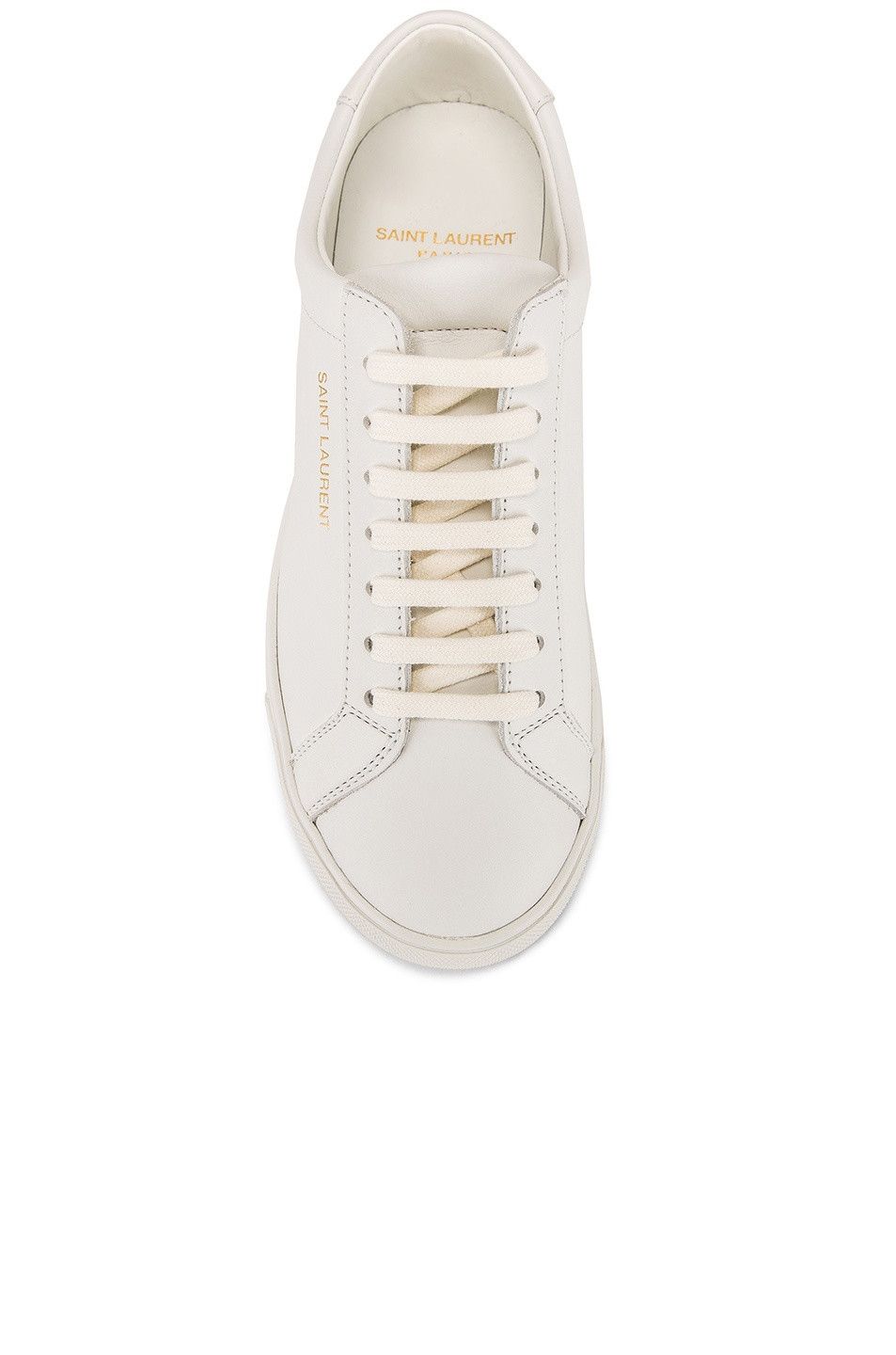 Saint Laurent Paris o1bcso1str1225 Andy Sneakers In Leather in White Size US 8.5 / IT 38.5 - 5 Thumbnail