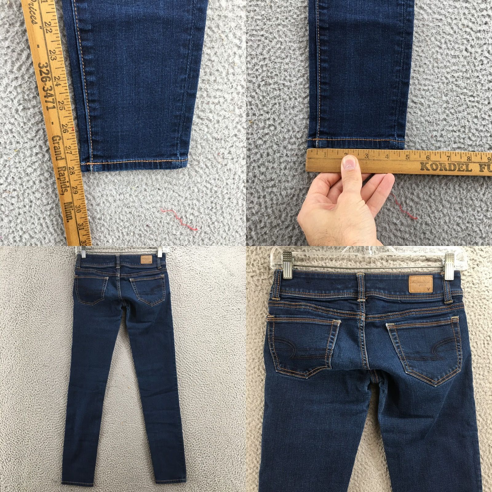 American Eagle Outfitters American Eagle Outfitters Jeans Womens 0R Skinny Blue Denim Cotton Blend Zip 27x28 Regular Mens Womens Boys Girls Size 25" / US 0 / IT 36 - 8 Thumbnail