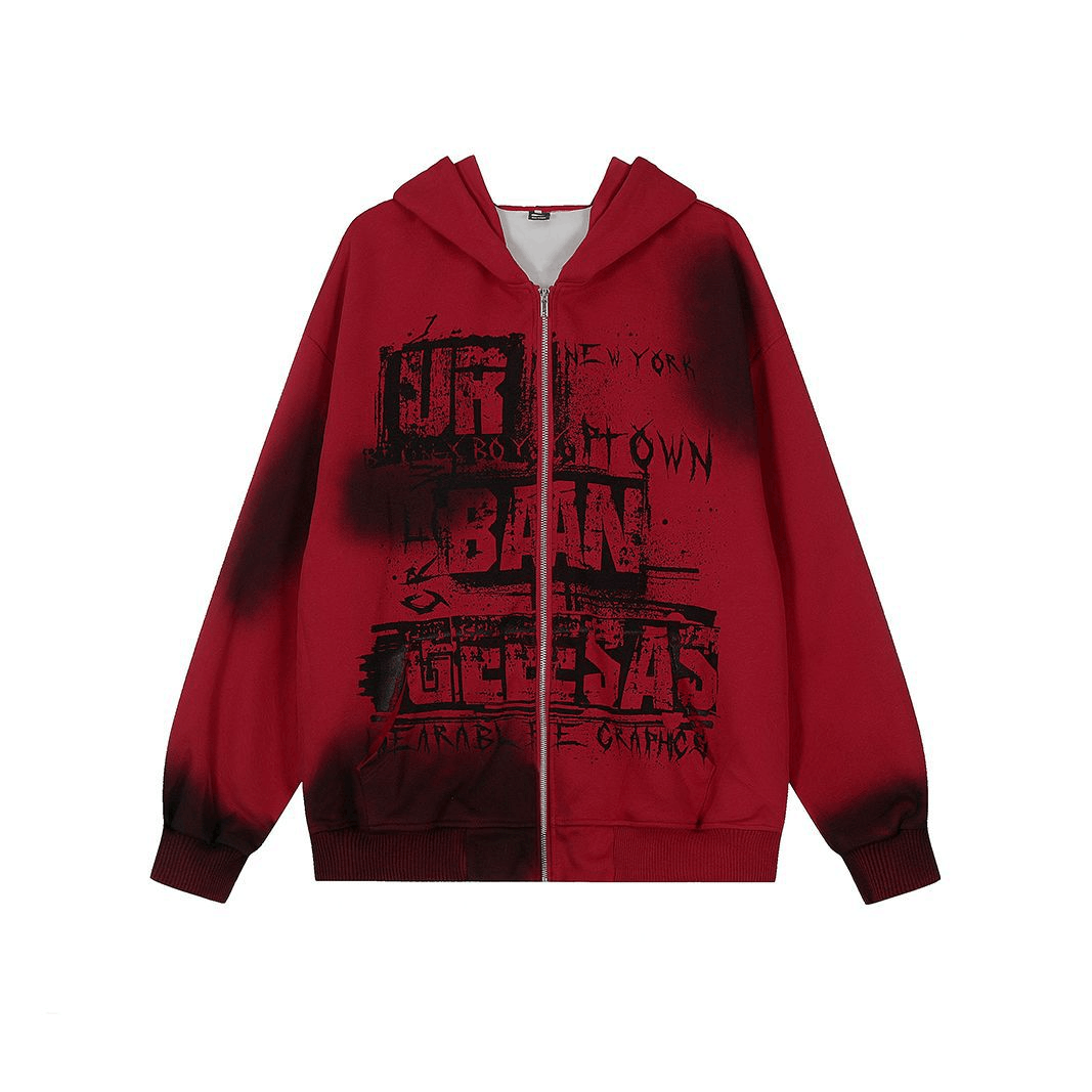 Graffiti Full Zip Hoodie