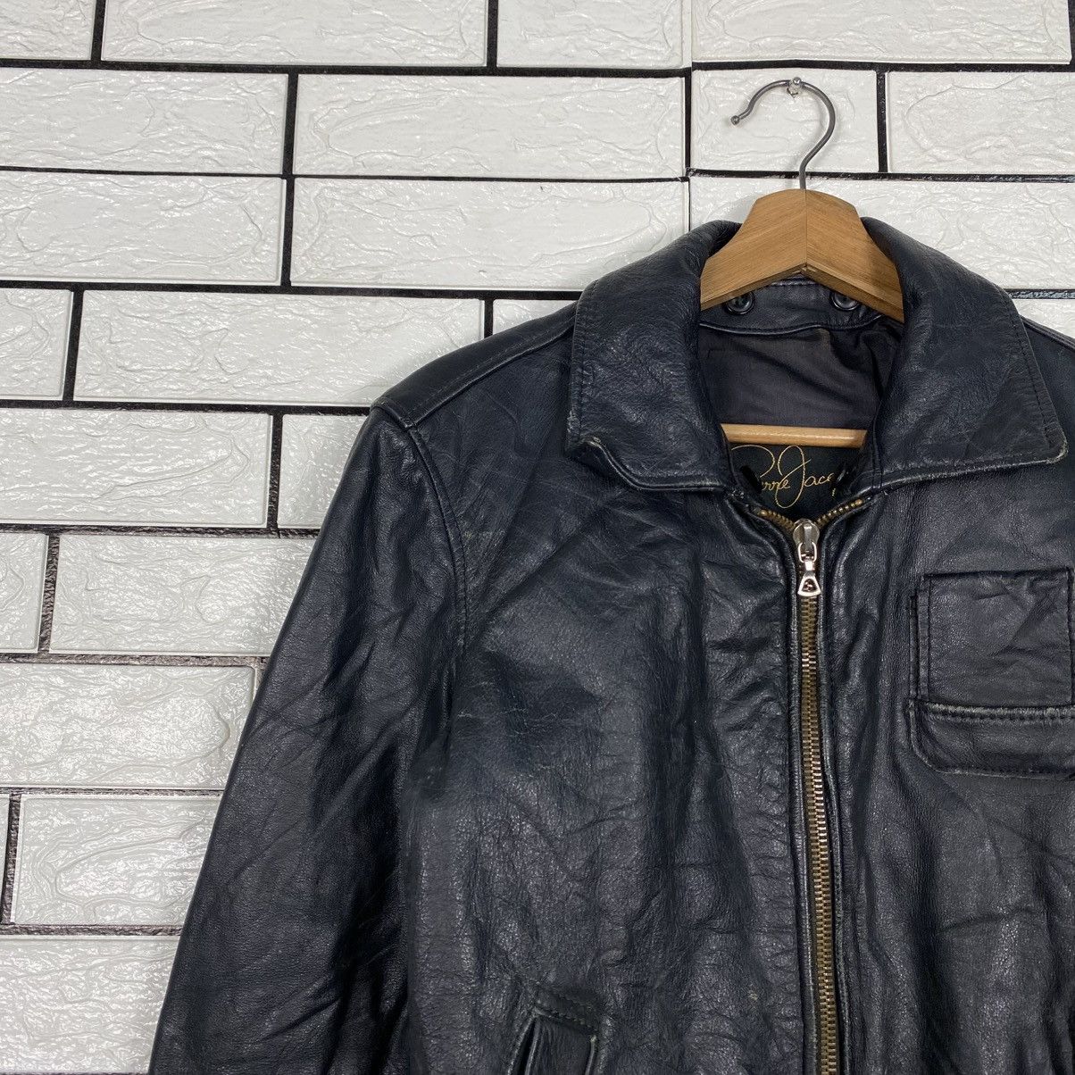 Japanese Brand Rare Vintage Pierre Jacques Genuine Leather Jacket Size US S / EU 44-46 / 1 - 8 Thumbnail