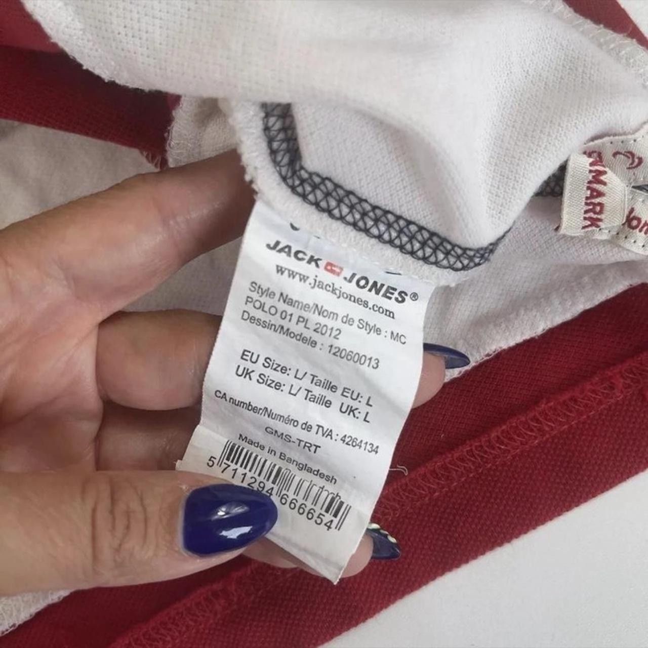 Jack & Jones Denmark 2012 London Olympics Polo T-Shirt Jack & Jones Red Size US L / EU 52-54 / 3 - 4 Thumbnail