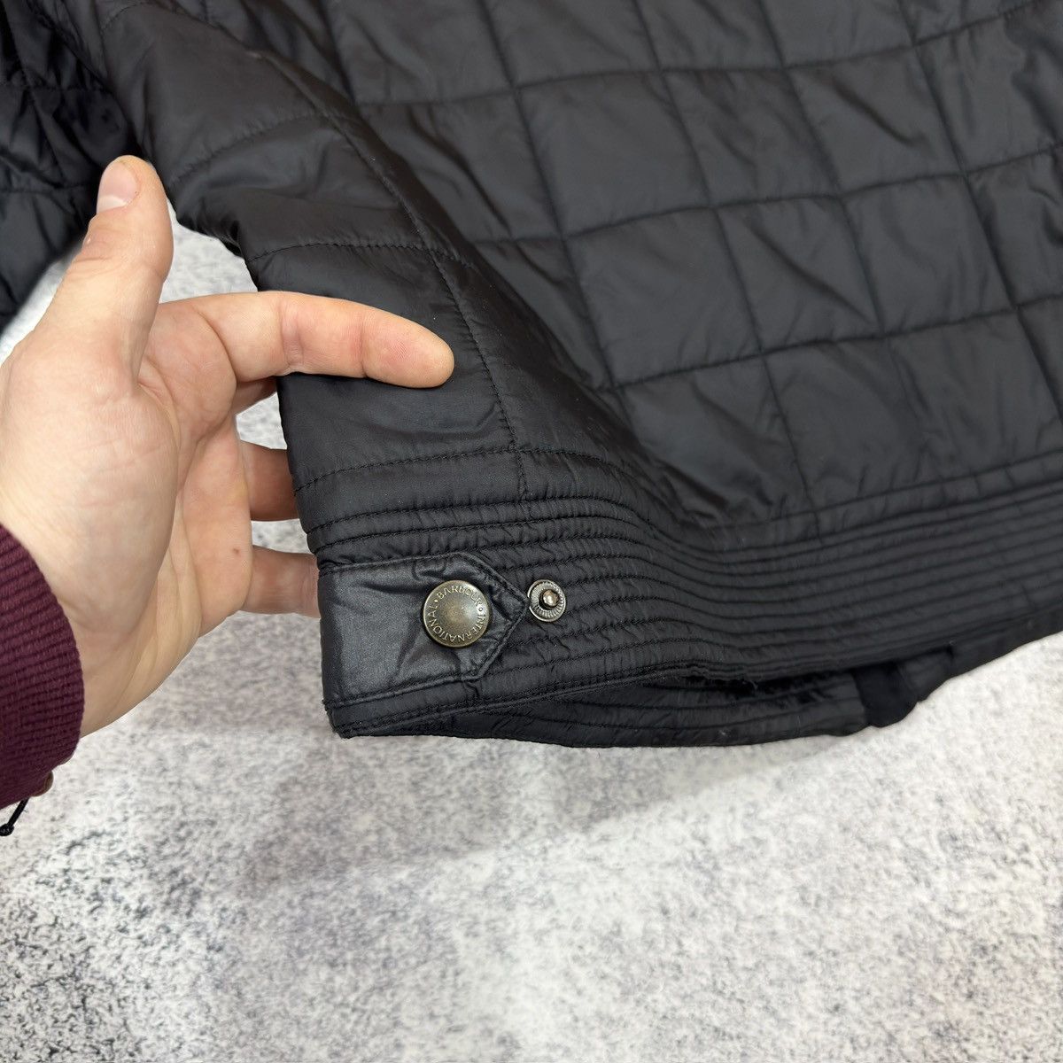 Barbour × Designer Barbour International Mens Black Quilted Jacket L size Size US L / EU 52-54 / 3 - 14 Thumbnail