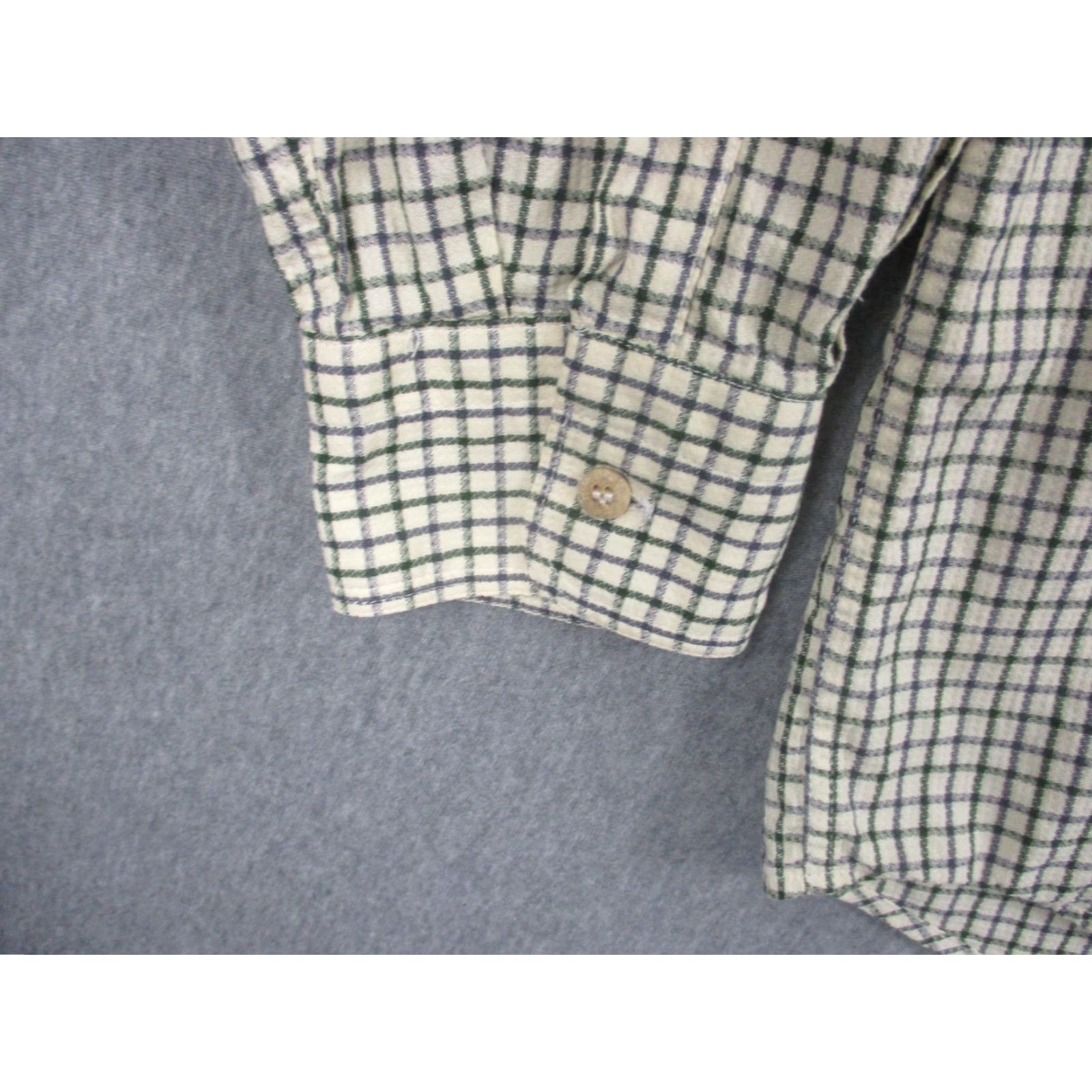 Ermenegildo Zegna VINTAGE Ermenegildo Zegna Shirt Mens Large Green Blue Plaid Button Down Long Sleeve Size US XL / EU 56 / 4 - 4 Thumbnail