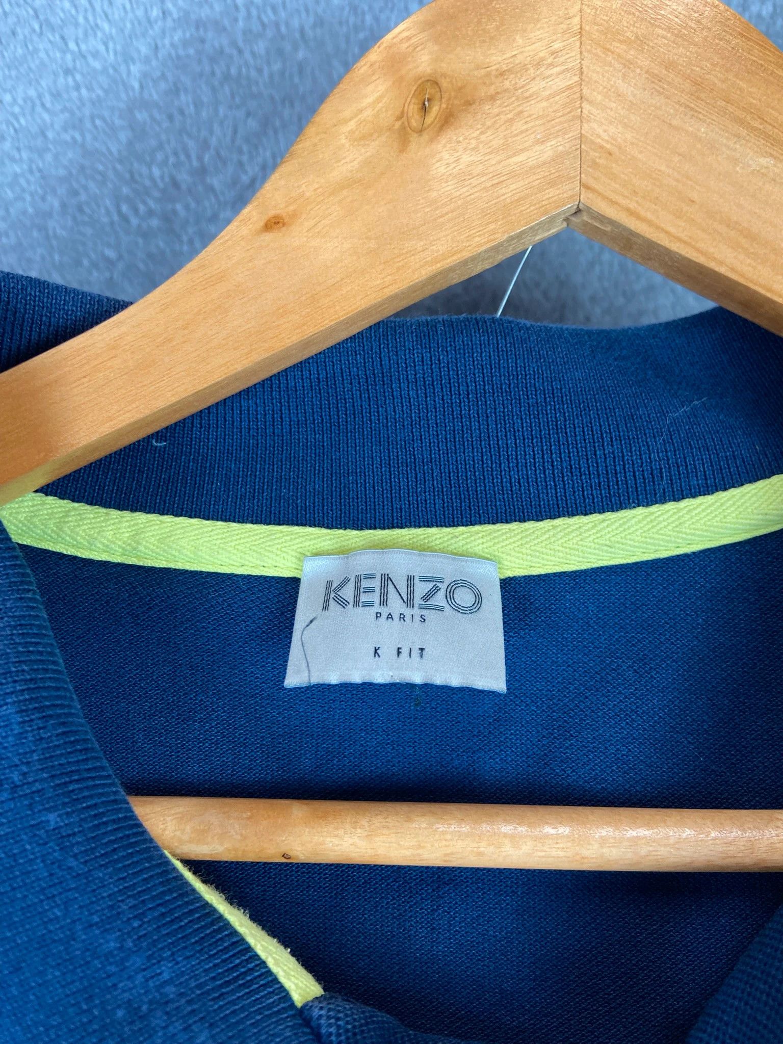 Kenzo Kenzo Navy Polo Shirt – Tiger Patch, Size L Size US L / EU 52-54 / 3 - 3 Thumbnail