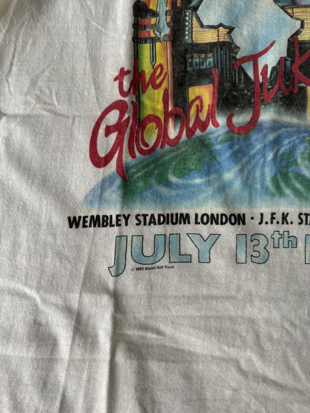 Band Tees × Vintage Vintage 1985 Live Aid Official Concert Tee Size US M / EU 48-50 / 2 - 6 Thumbnail