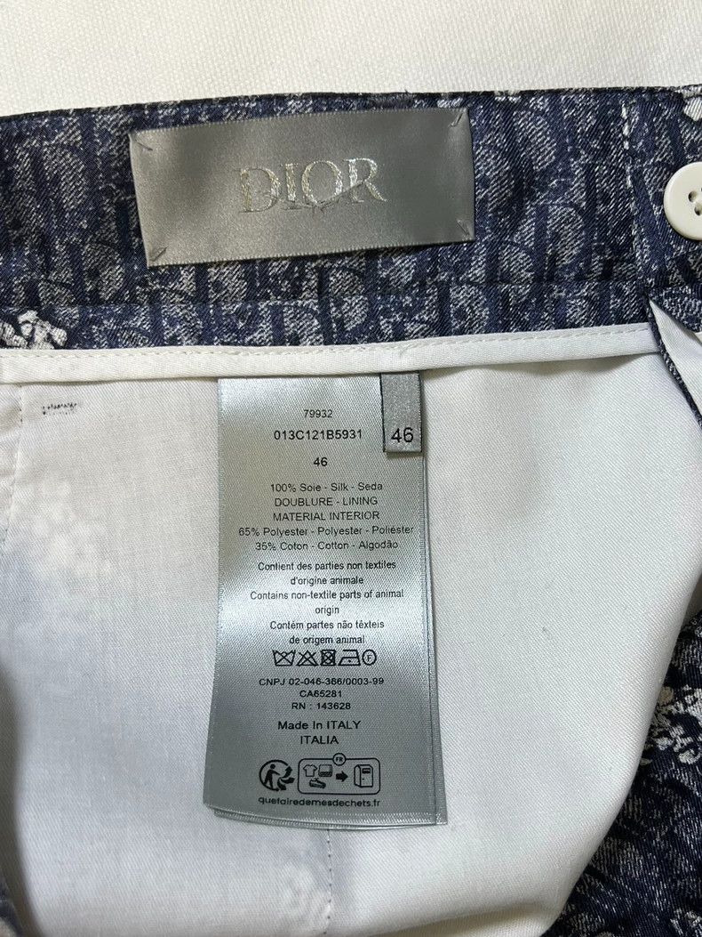 Dior Dior Tears co-branded full-print old flower logo silk short Size US 30 / EU 46 - 4 Thumbnail